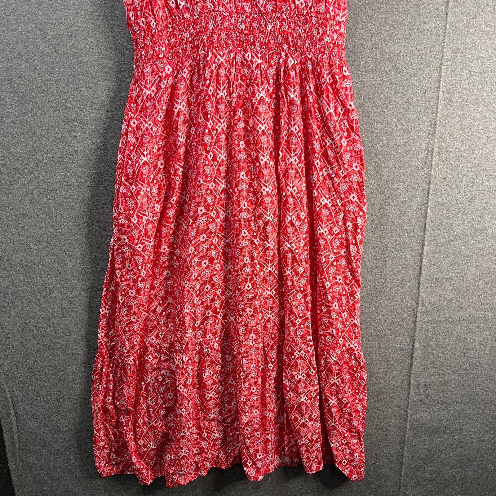 Other Destination 365 Regular Printed Short-Sleeve Midi Dress Red Size XS / US 0-2 / IT 36-38 - 5 Thumbnail