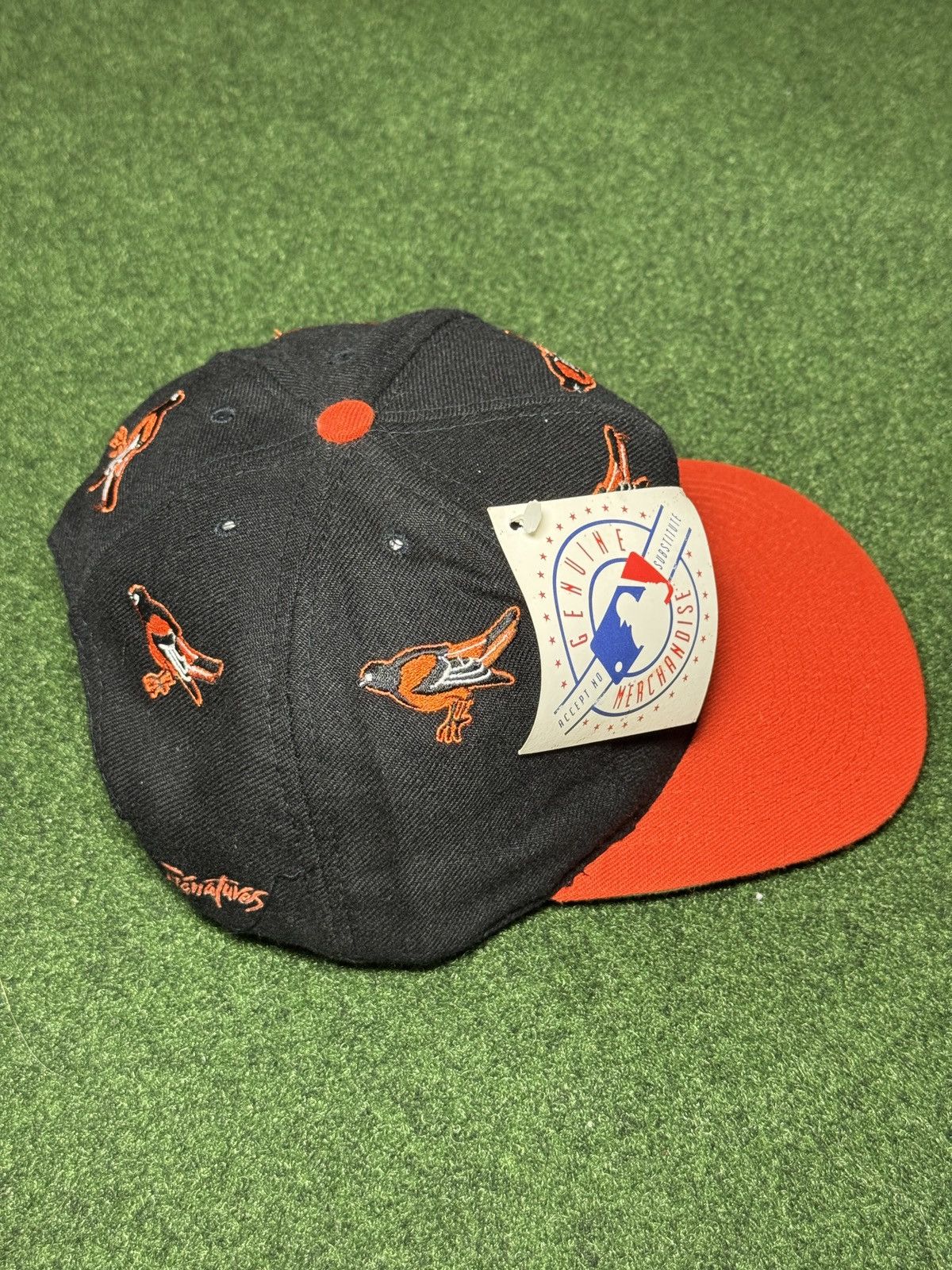 MLB × Vintage Vintage 90s Baltimore Orioles RARE NWT MLB Snapback Cap Hat Size ONE SIZE - 2 Thumbnail