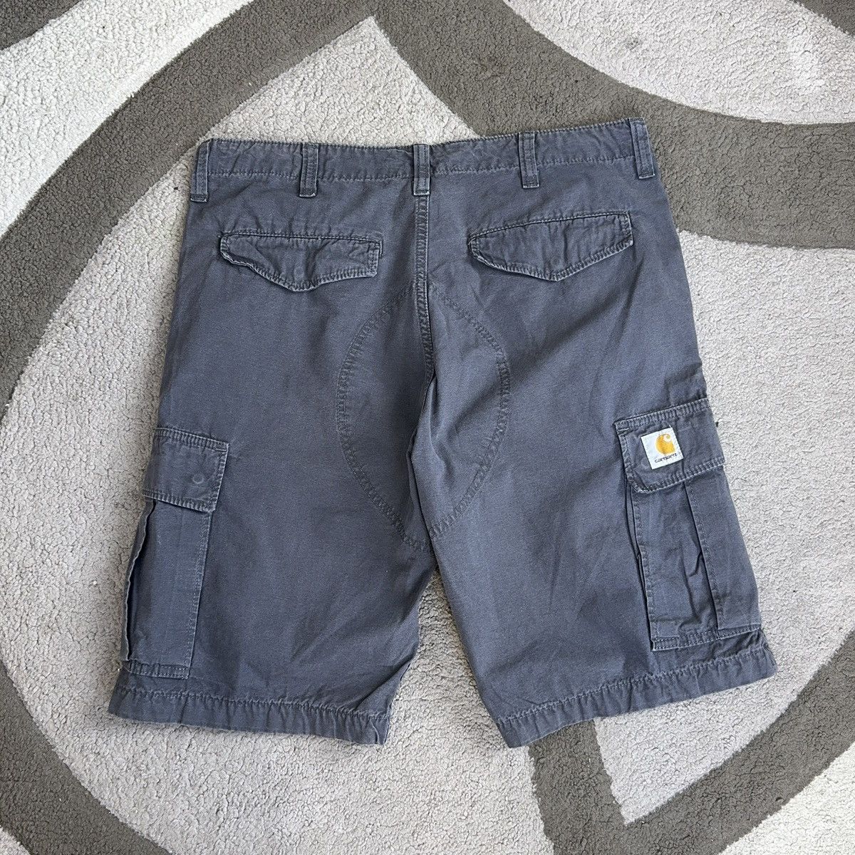 Carhartt × Carhartt Wip × Vintage 💥Vintage Carhartt WIP Baggy Regular Cargo Bermuda Shorts 90s Size US 34 / EU 50 - 2 Thumbnail