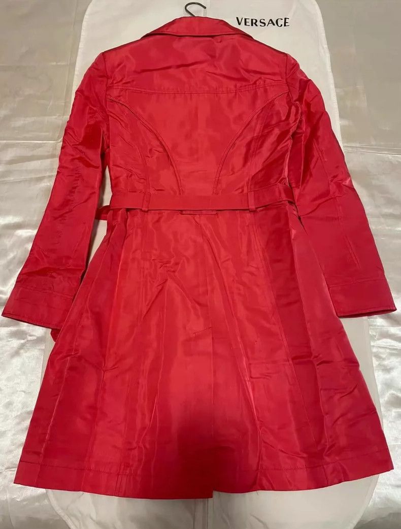 Versace Versace Main thread silk trench coat Size M / US 6-8 / IT 42-44 - 3 Thumbnail