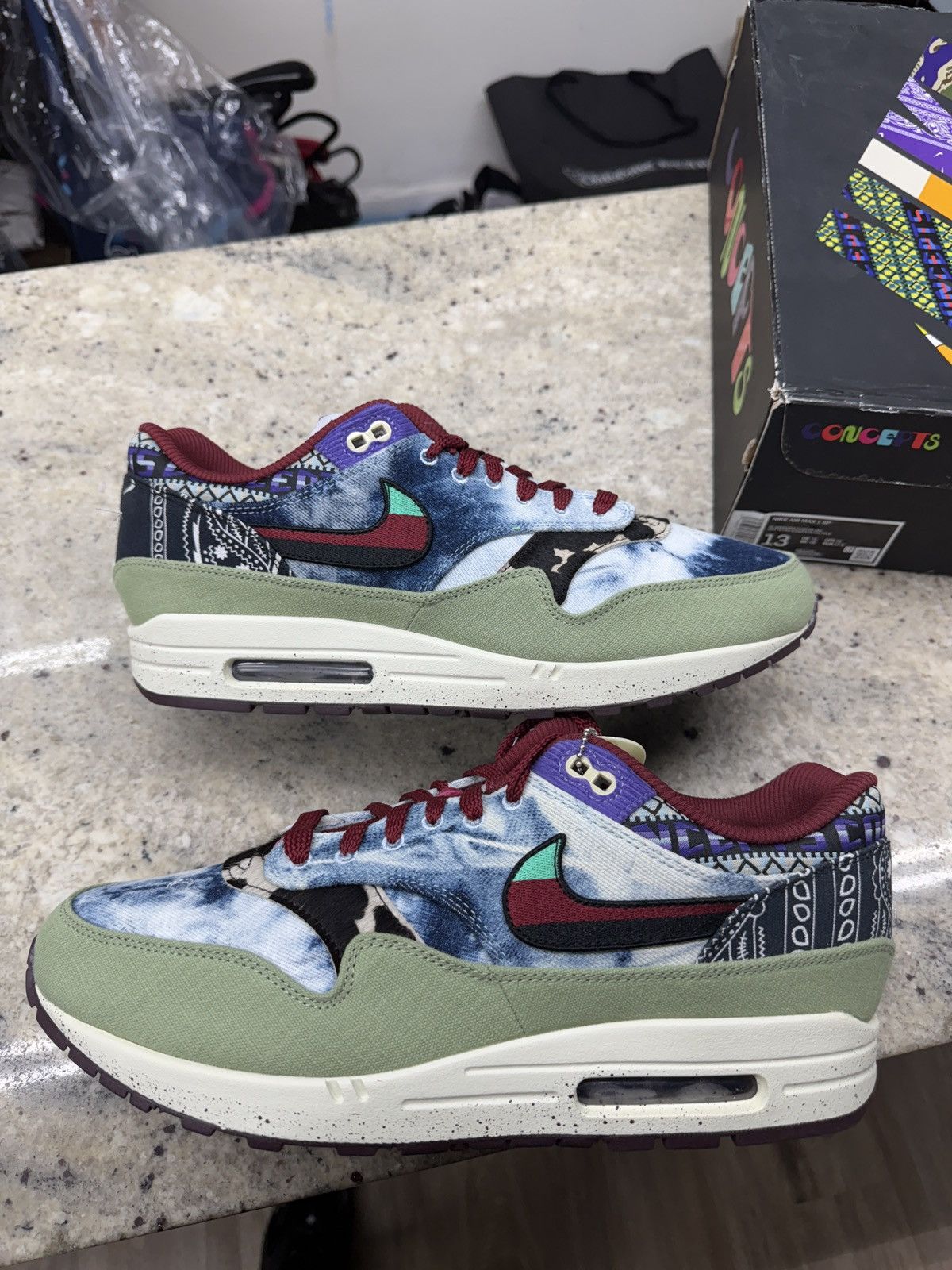 Nike Air Max 1 SP Green/Multi Color Sail