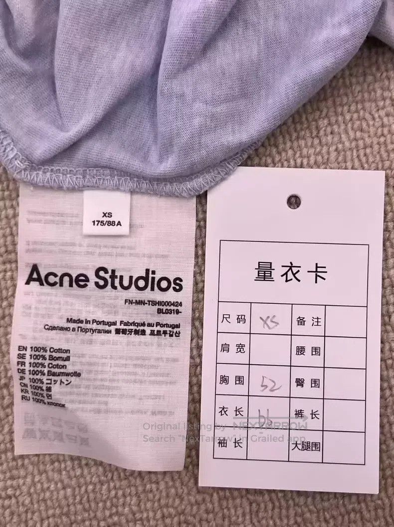 Acne Studios Acne Studios Logo letter number print crewneck short-sleev Size US XS / EU 42 / 0 - 4 Thumbnail