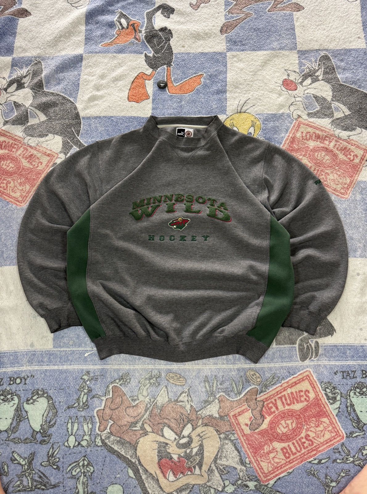 NHL Vintage Minnesota wild crewneck sweatshirt Size US L / EU 52-54 / 3 - 1 Thumbnail