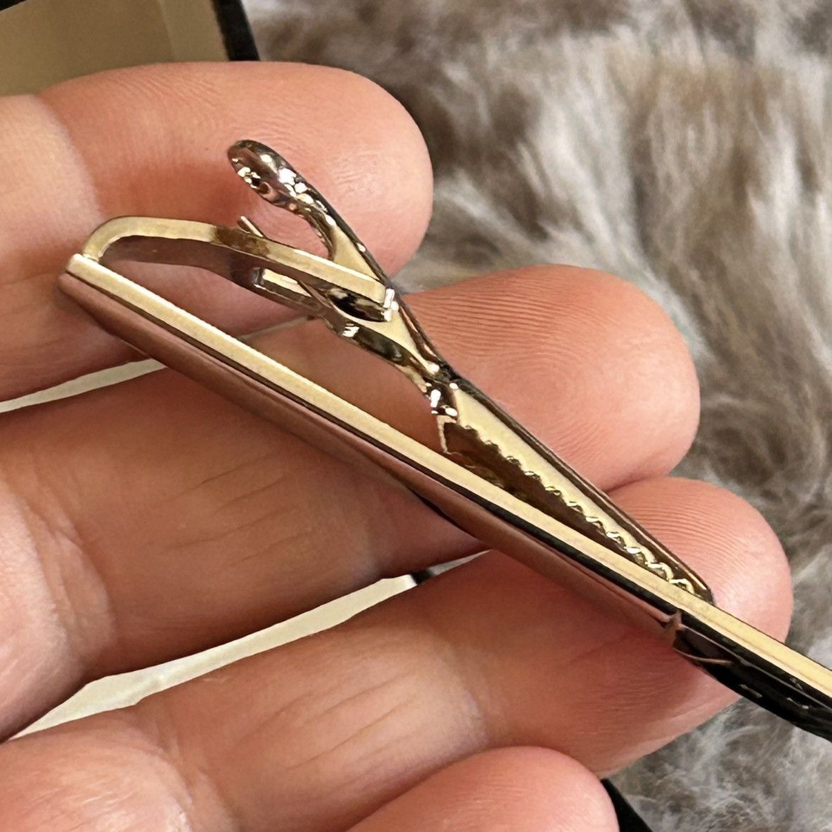 Vintage Gentleman black enamel silver cuff links tie bar boxed set Size ONE SIZE - 10 Thumbnail