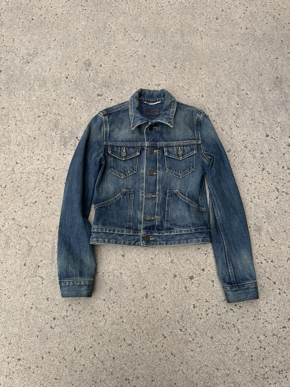 Saint Laurent Paris Saint Laurent Denim Jacket Size XS / US 0-2 / IT 36-38 - 1 Thumbnail