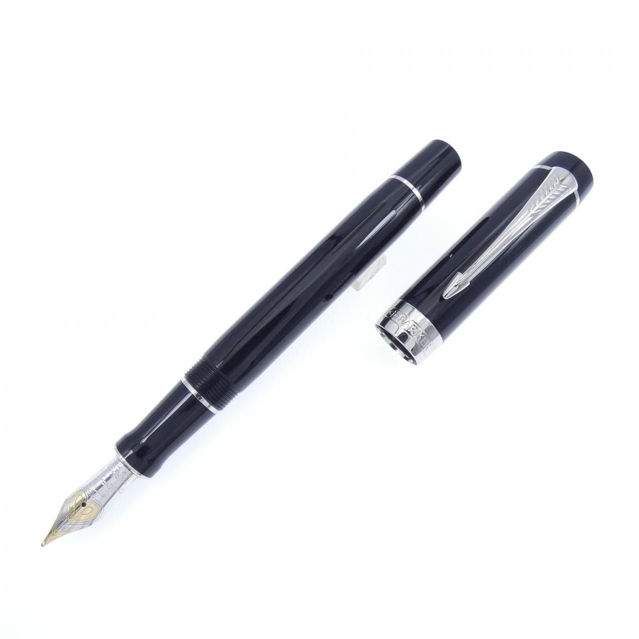 Other Other Parker Duofold Black CT Au750 Fountain Pen Others Pen 1931366 DUTY FREE for USA Size ONE SIZE - 1 Thumbnail