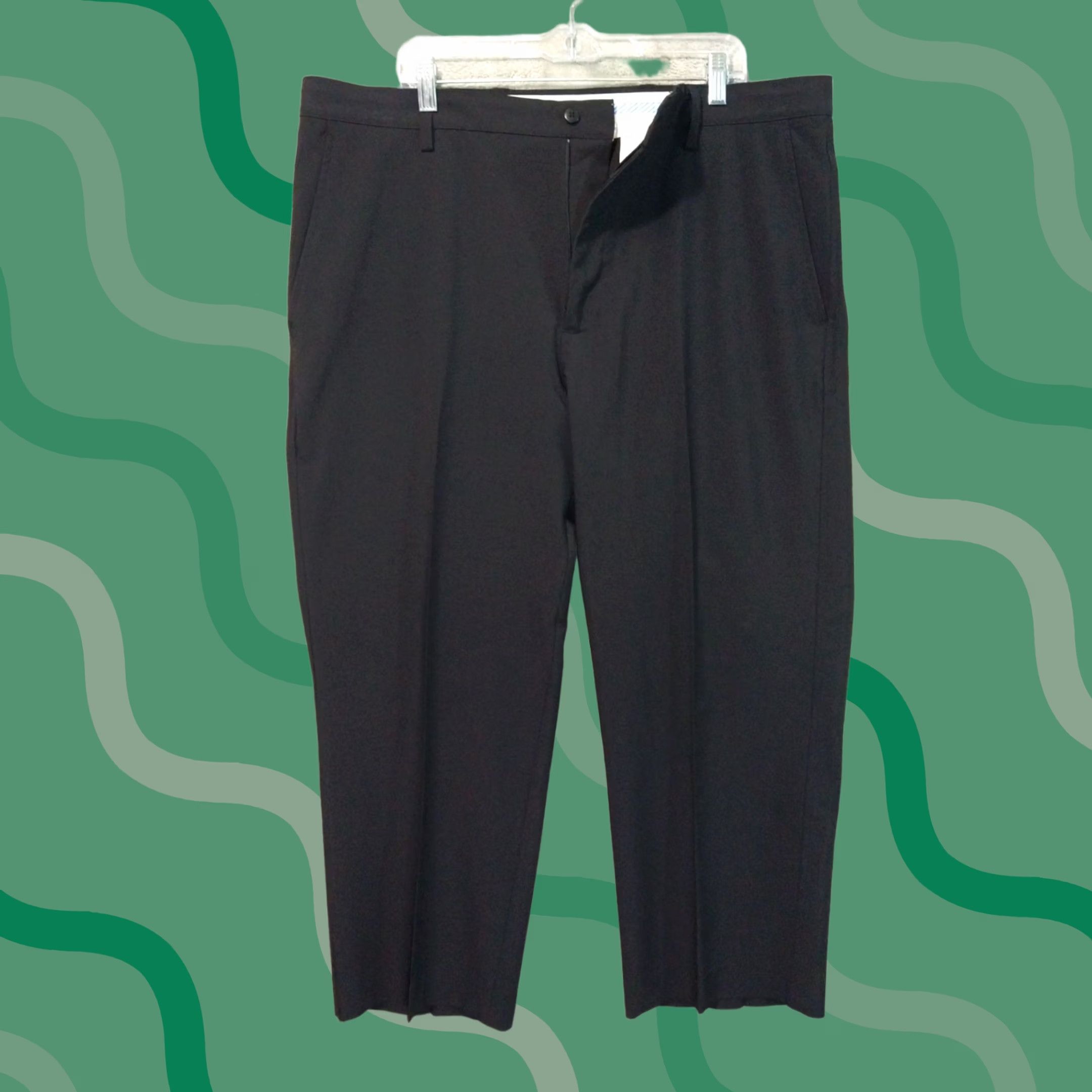 Footjoy FootJoy Pants Mens 40x30 Black Chino Performance Straight Leg Stretch Pants Size US 40 / EU 56 - 1 Thumbnail