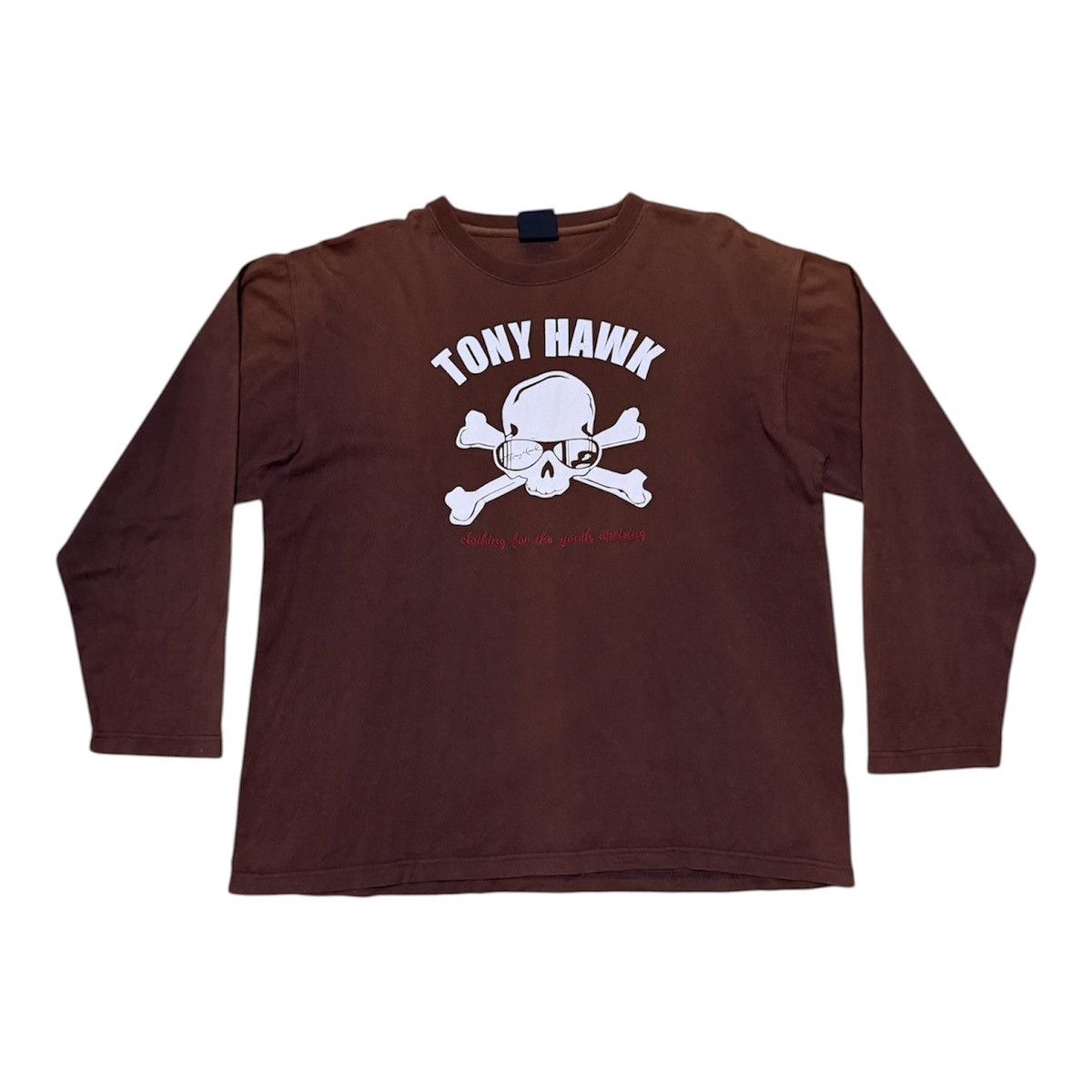 Tony Hawk Vintage Tony Hawk Big Logo Long Sleeve Sun Faded T Shirt Size US L / EU 52-54 / 3 - 1 Thumbnail