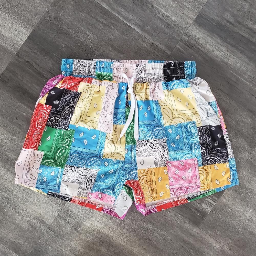 Shein Multicolored Bandana SHEIN Beach Short Size 28" / US 6 / IT 42 - 1 Thumbnail
