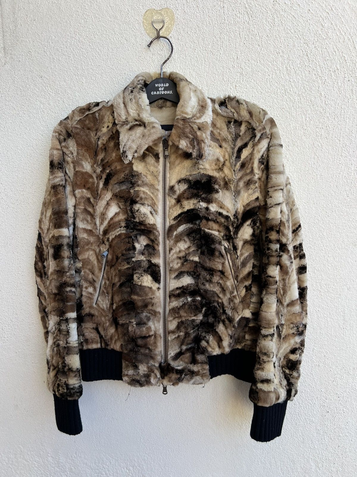 Costume National Archive Costume National Leather Fur Bomber Jacket Size US XS / EU 42 / 0 - 1 Thumbnail