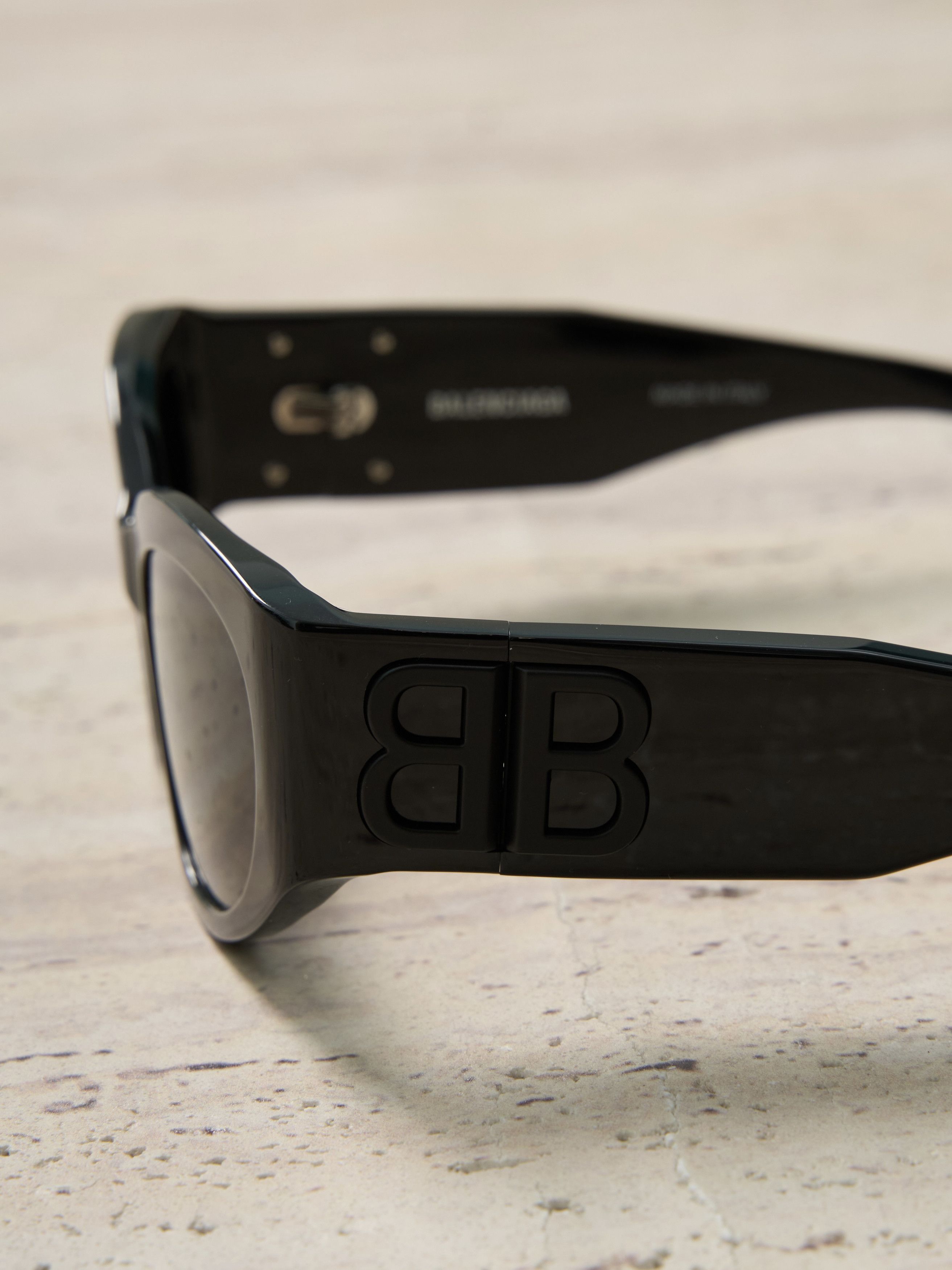 Balenciaga BALENCIAGA BB0324SK 001 Sunglasses BLACK GREY Size ONE SIZE - 3 Thumbnail