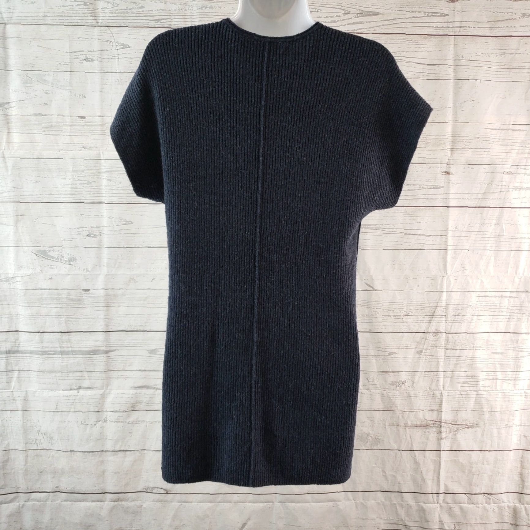Tommy Bahama VINTAGE Tommy Bahama Womens Cascade Ribbed Tunic Sweater 2XS Blue Wool Blend Pockets Shirt Womens 2XS Blue Tunic Size XXS / US 00 / IT 34 - 4 Thumbnail