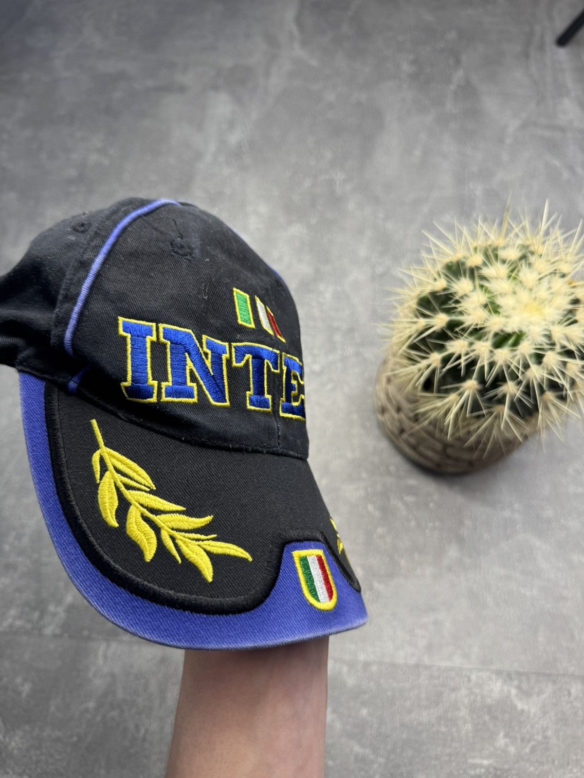 Vintage Vintage Inter Milan Cap Hat PSG Newcastle Manchester Size ONE SIZE - 5 Thumbnail