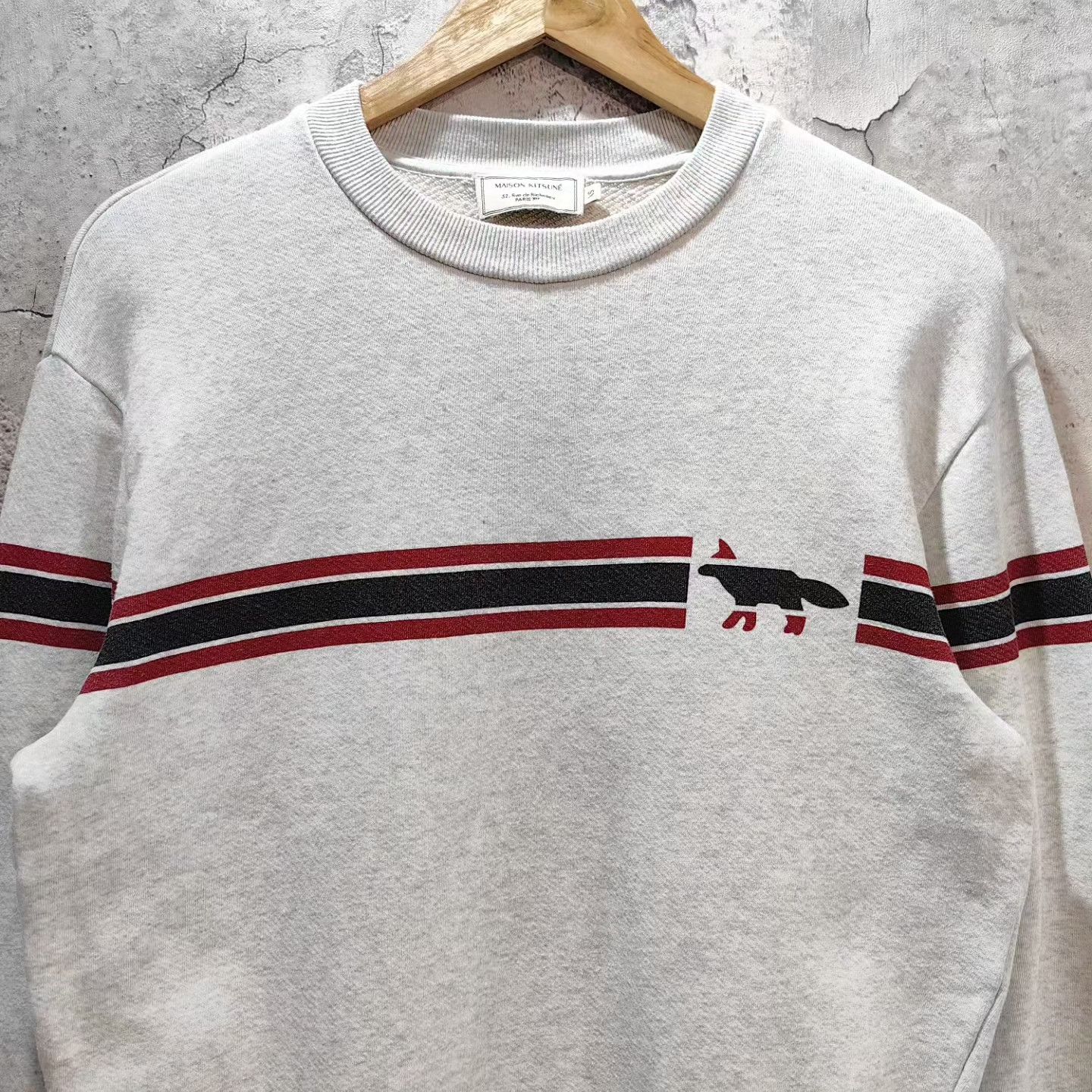 Maison Kitsune Maison Kitsune striped fox sweater Size US XS / EU 42 / 0 - 3 Thumbnail
