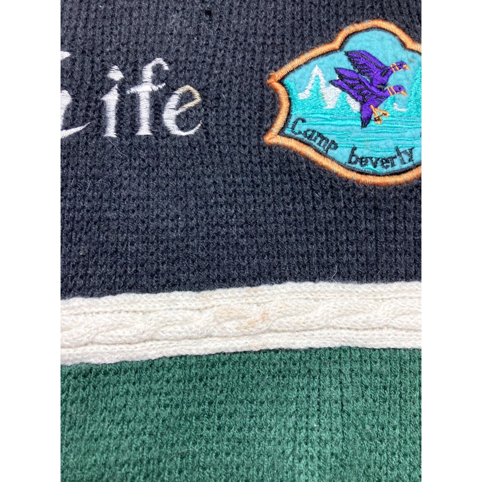 Vintage VINTAGE Animal Men Sweater Knit Pullover Green M Medium Ducks Animals Camp Beverly Hills Wildlife Preserve Size US M / EU 48-50 / 2 - 5 Thumbnail
