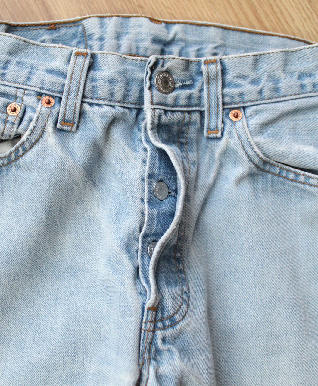 Levi's 🔥 Vintage Levis 29x30 Distressed Denim Washed Pants Jeans Size US 29 - 5 Thumbnail