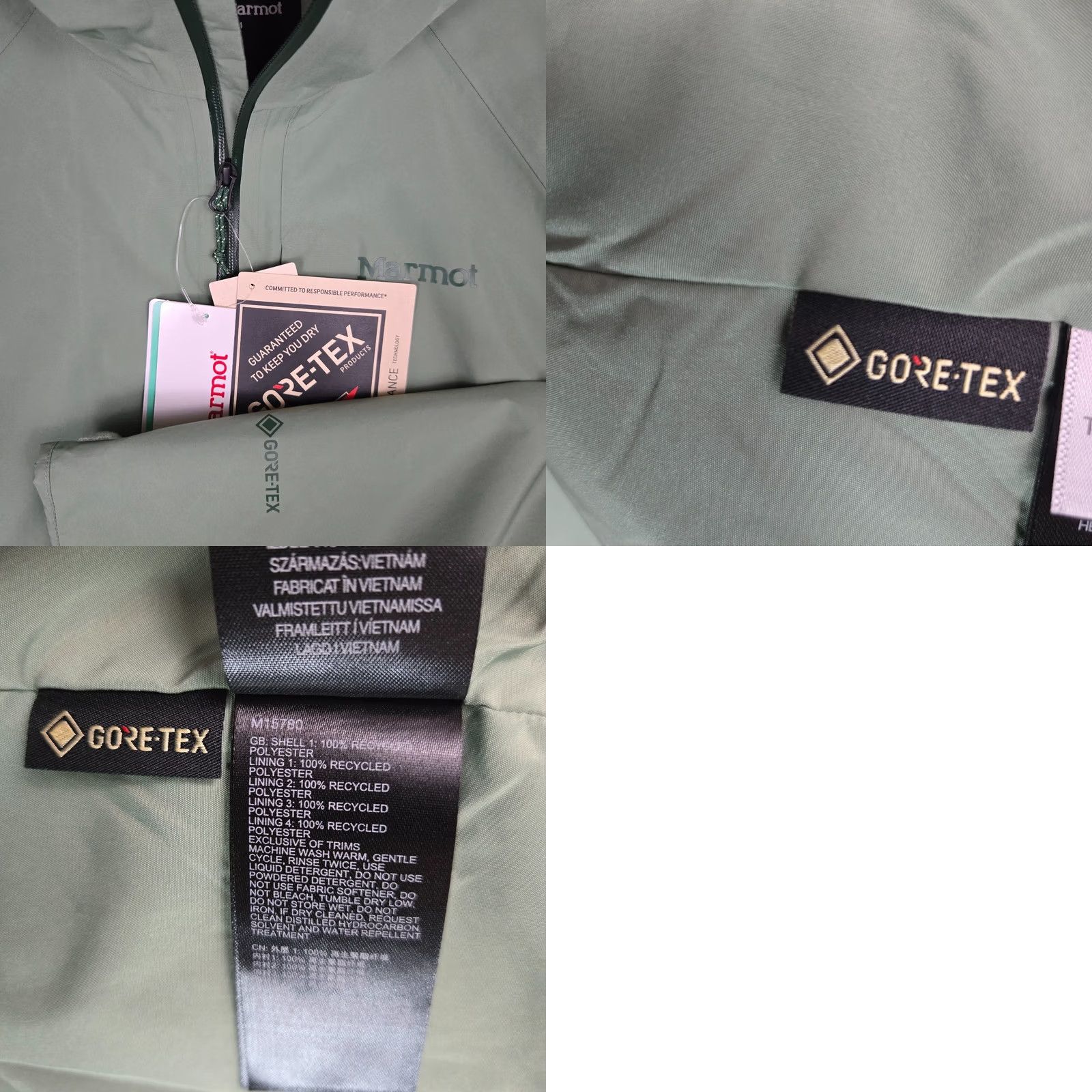 Marmot Marmot Gore Tex New Mens 2XL Waterproof Hooded Shell Jacket Green Jacket Size US XXL / EU 58 / 5 - 11 Thumbnail