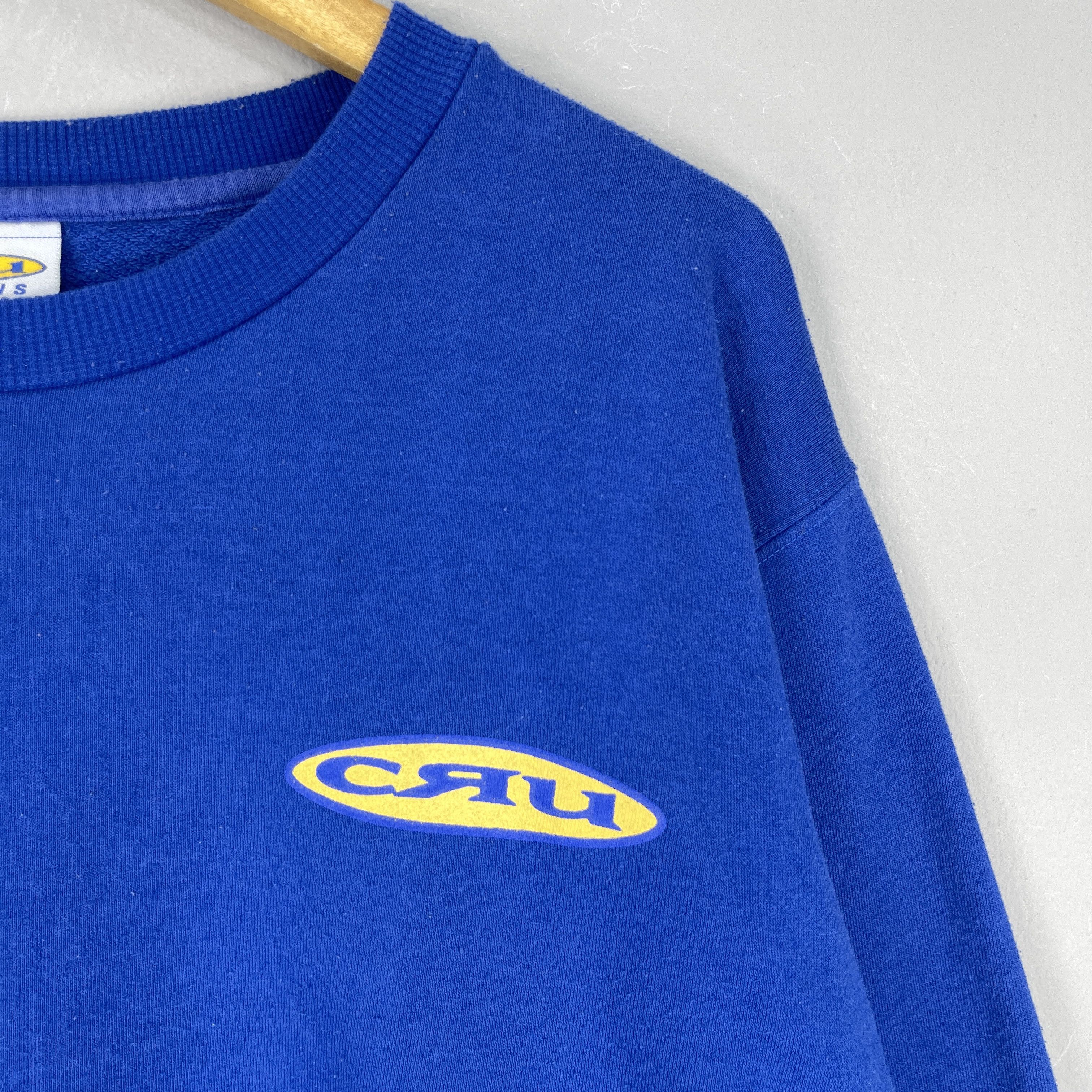 Vintage Vintage 90's CRU DESIGN Back Hit Printed Sweatshirt Size US M / EU 48-50 / 2 - 5 Thumbnail