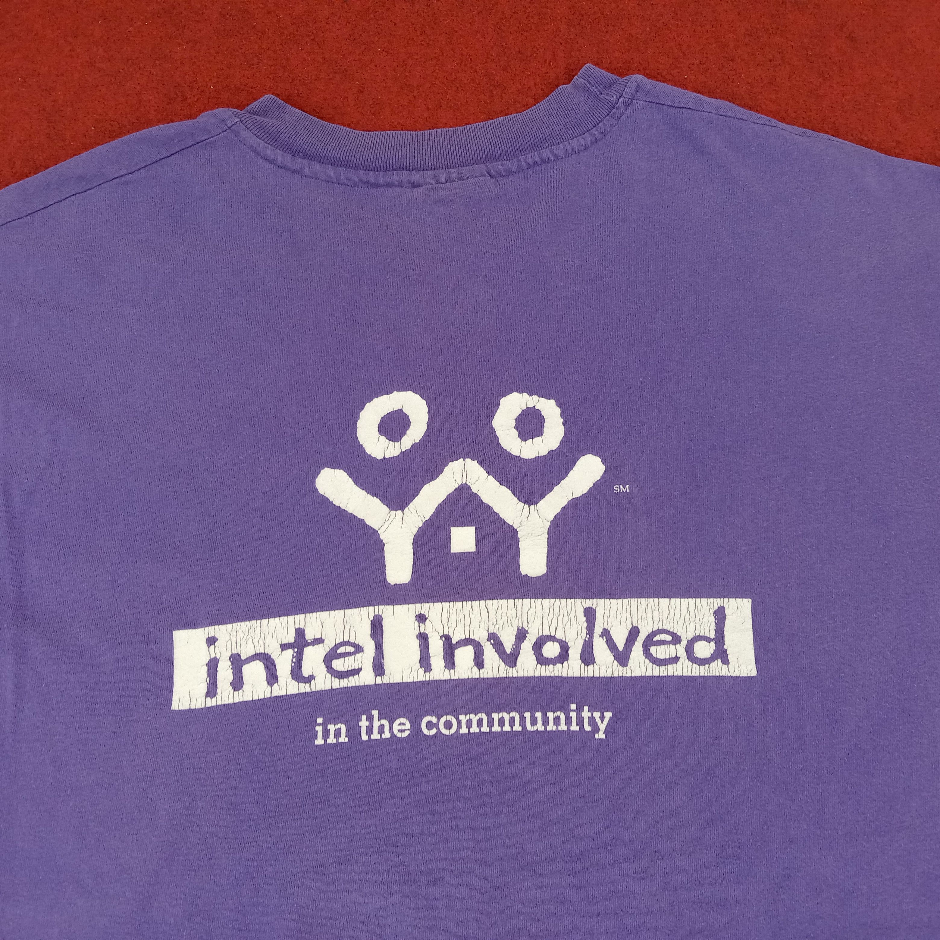 Vintage Intel Involved Logo Design Style Vintage Tshirt Size US XL / EU 56 / 4 - 4 Thumbnail