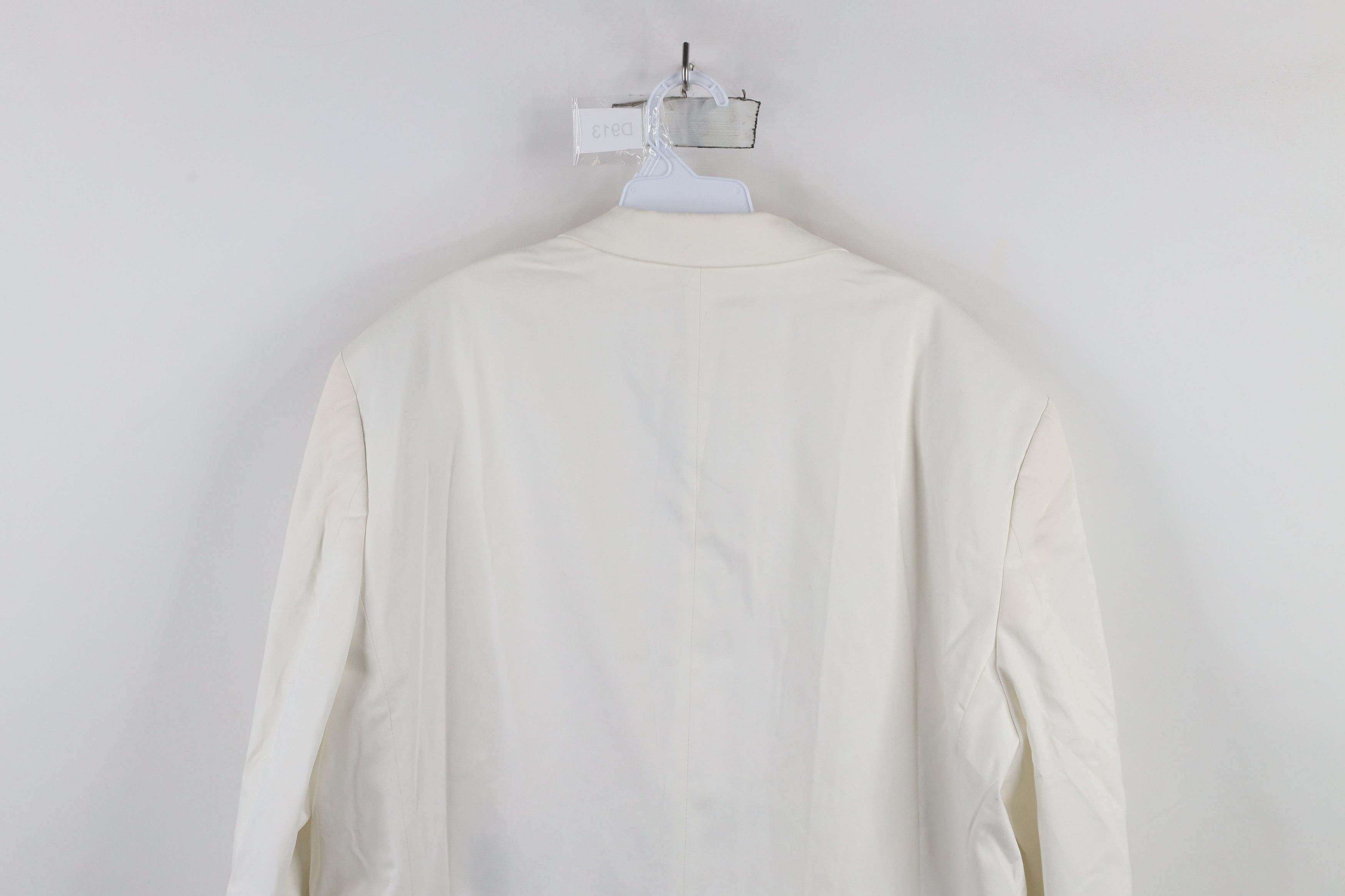 Express × Vintage Express One Button Wedding Tuxedo Suit Blazer Jacket White Size US XXL / EU 58 / 5 - 14 Thumbnail