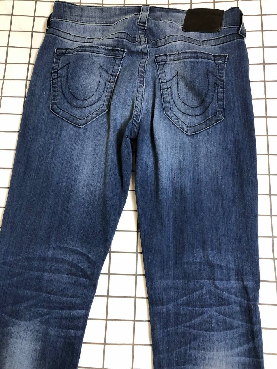 True Religion True Relion Johnny Dark Blue Wash Denim Jeans Size US 32 / EU 48 - 22 Thumbnail