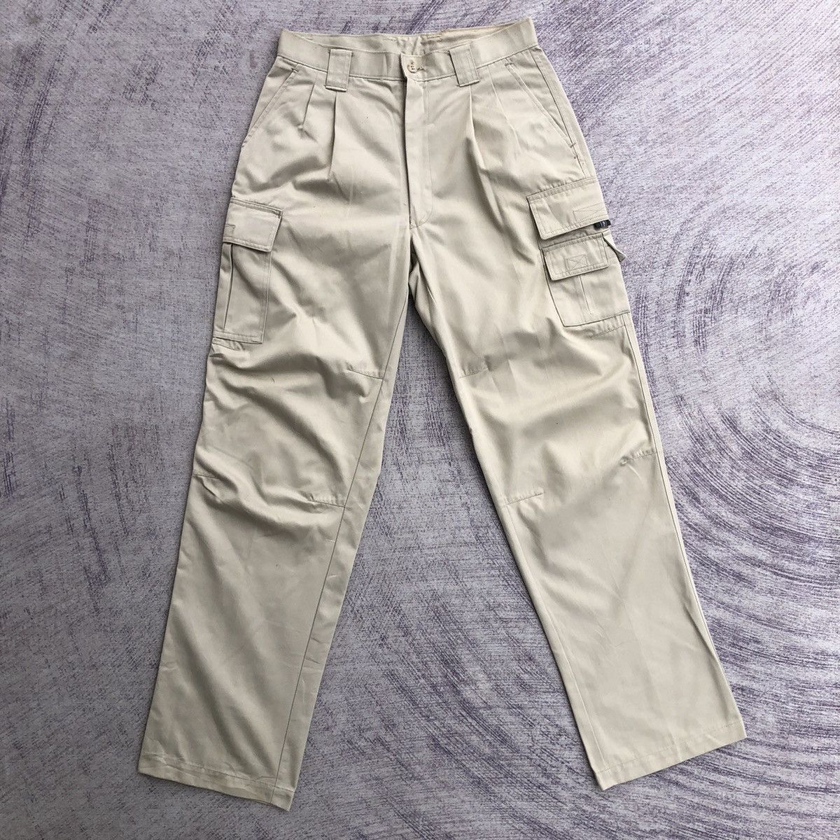 Vintage Japanese brand cargo cream 6 pocket Pants Size US 27 - 1 Thumbnail