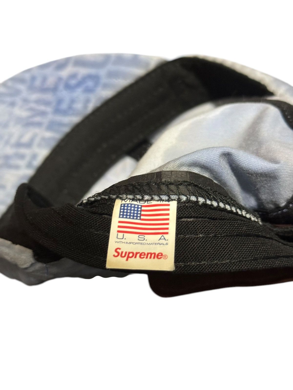 Supreme Supreme Velvet Pattern Camp Cap Light Blue OS Size ONE SIZE - 7 Thumbnail