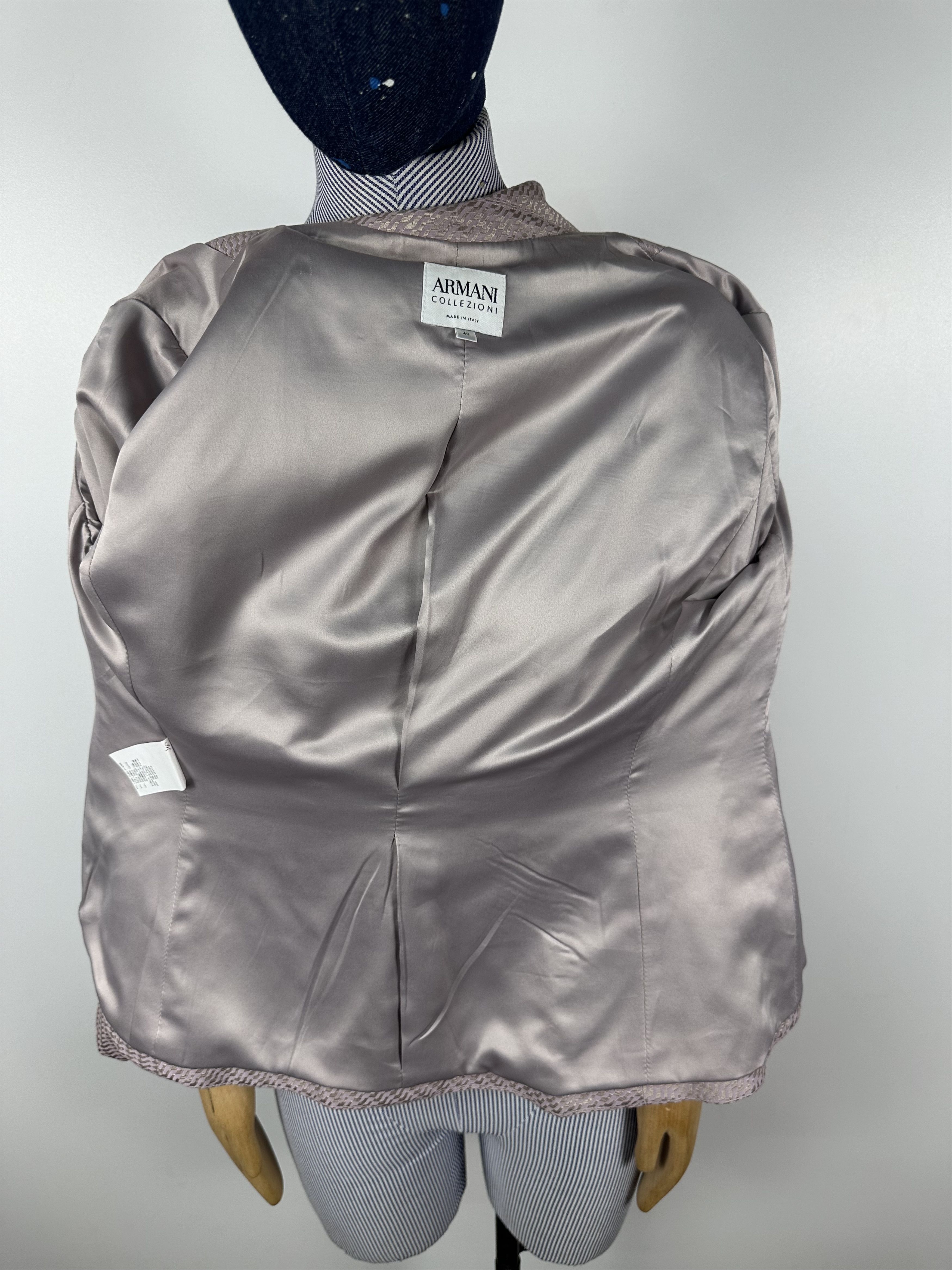 Armani × Armani Collezioni Armani Collezioni Women’s Flax Blazer Purple Size 40 Size S / US 4 / IT 40 - 8 Thumbnail