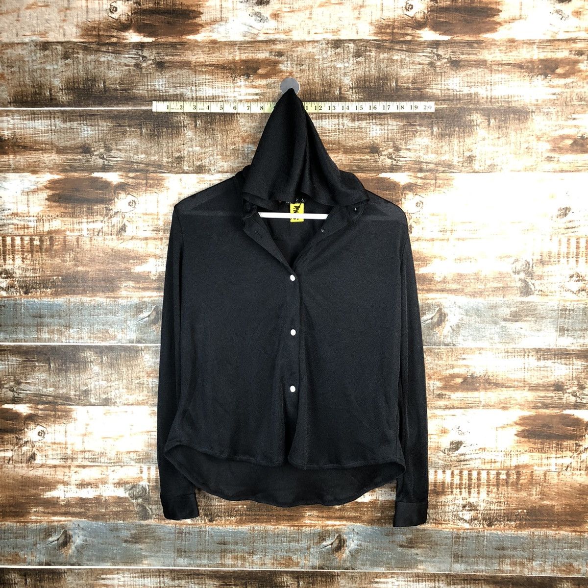 Homespun Knitwear × Japanese Brand Zada New York Black Cardigan Knitwear Hoodie #A1675 Size M / US 6-8 / IT 42-44 - 1 Thumbnail