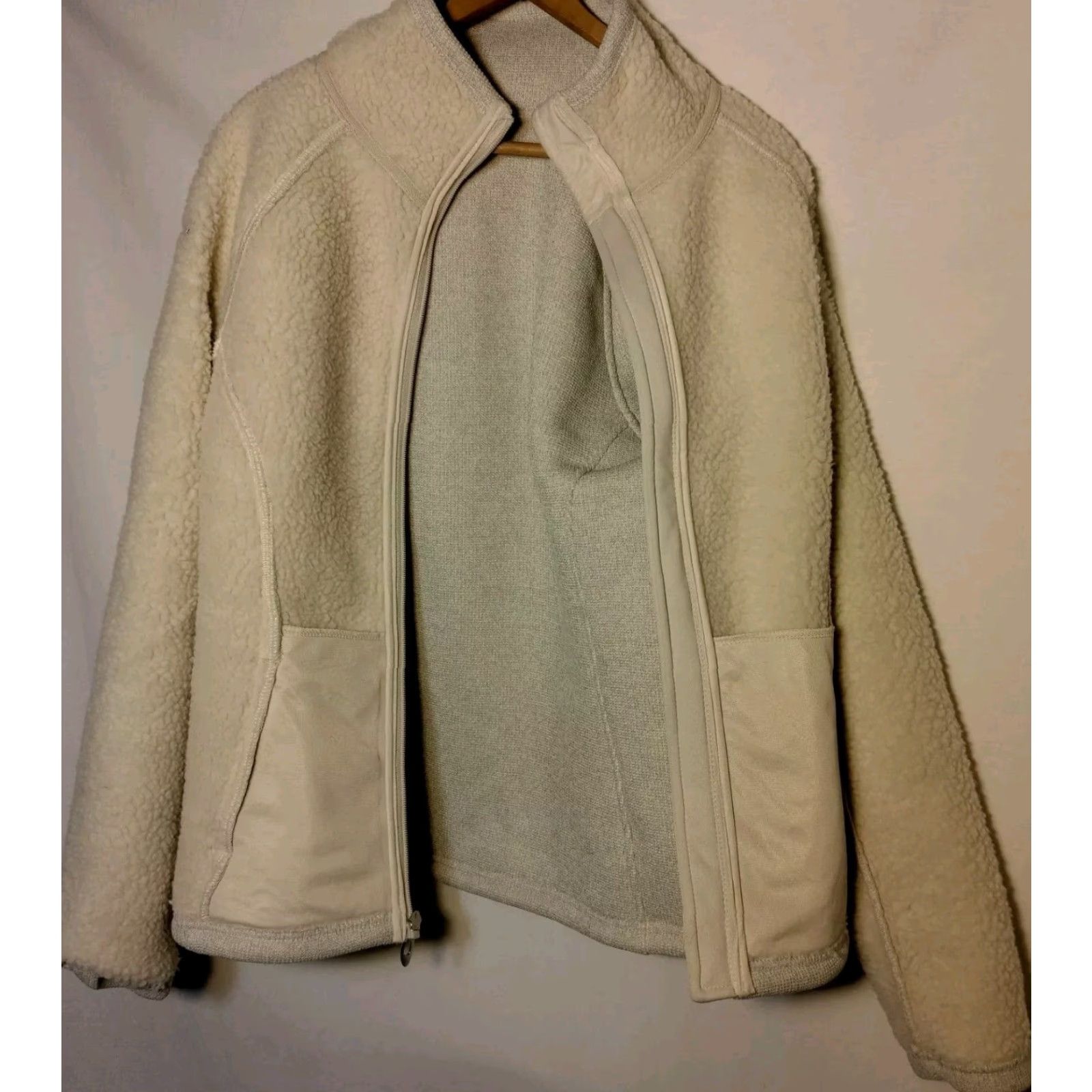 Spyder Spyder Knit Sweater Jacket Women M Oatmeal Heather Full Zip Sherpa Lined READ Size M / US 6-8 / IT 42-44 - 5 Thumbnail