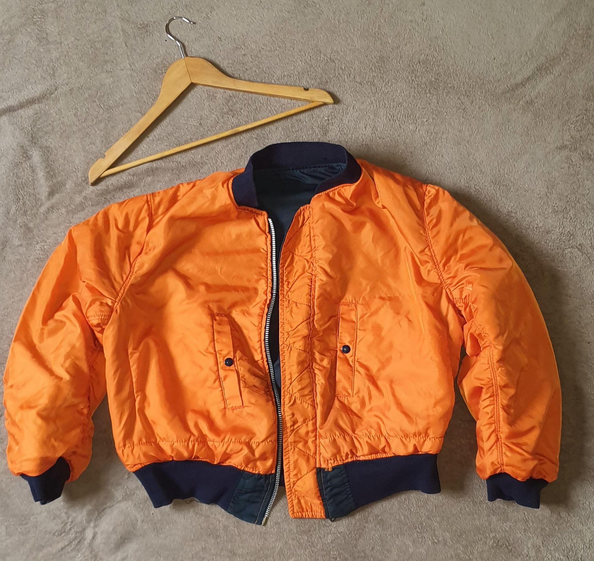 Other Vintage Alpha Industries MA-1 Flyers Bomber USA 70s 80s Size US M / EU 48-50 / 2 - 2 Thumbnail