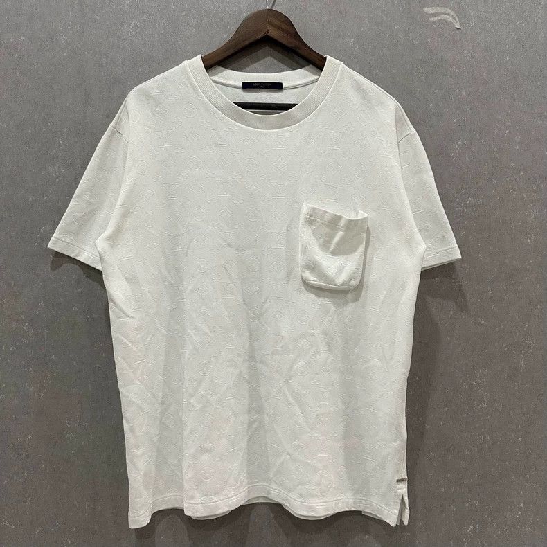 Louis Vuitton Louis Vuitton White 3D presbyopic full print short sleeve Size US L / EU 52-54 / 3 - 1 Thumbnail