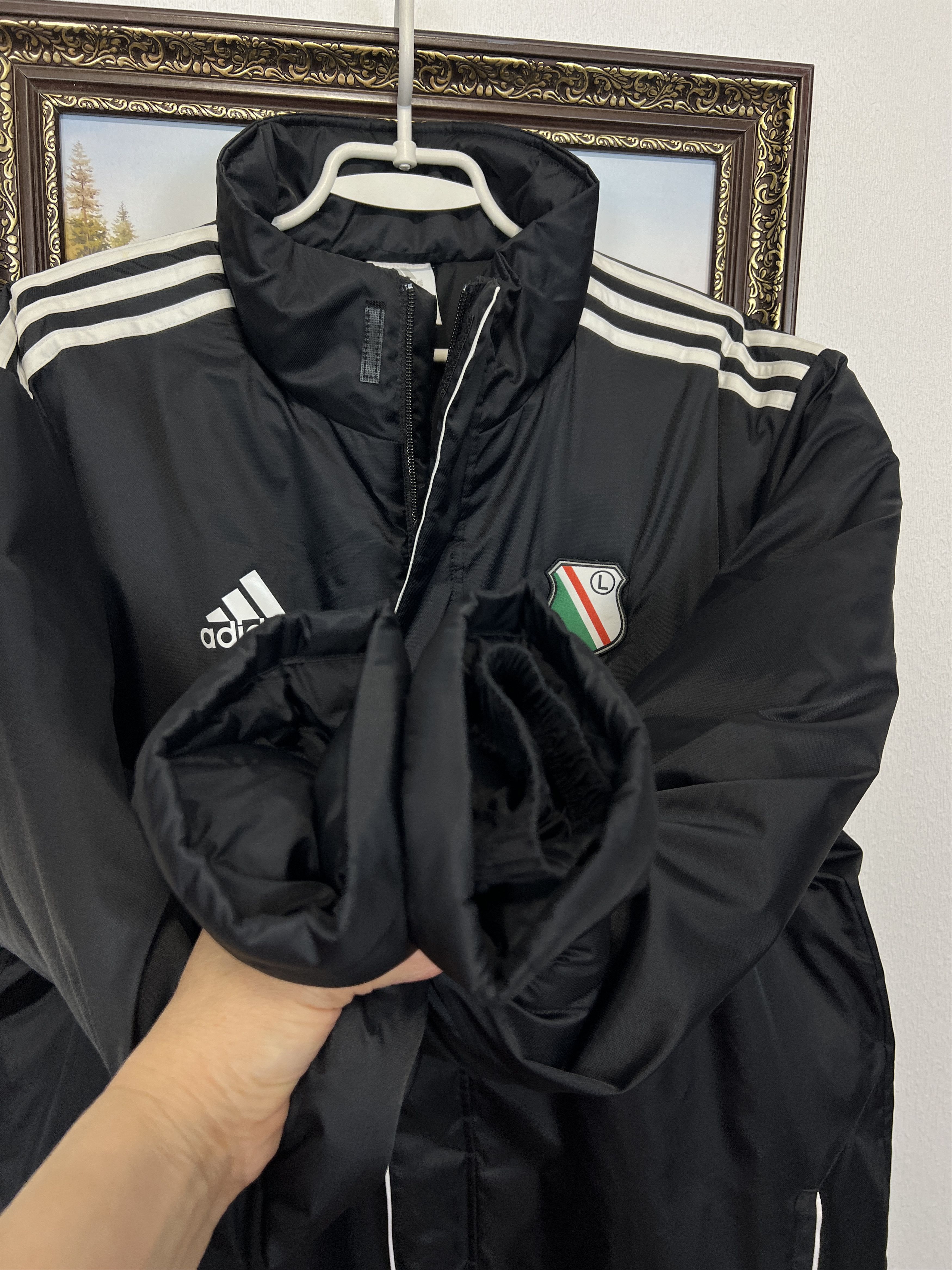 Adidas Vintage Legia Warsaw Football Padded Jacket Soccer Rare Size US M / EU 48-50 / 2 - 7 Thumbnail
