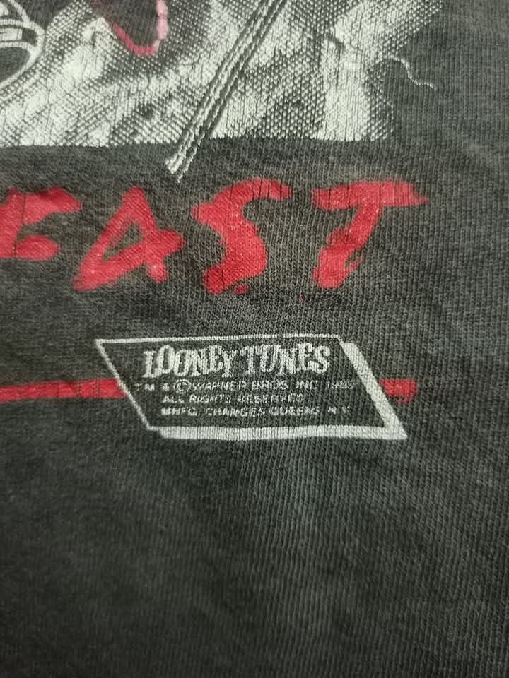 Band Tees × Vintage × Warner Bros Vintage 1989 Taz World Tour Looney Tunes Distressed Size US L / EU 52-54 / 3 - 4 Thumbnail