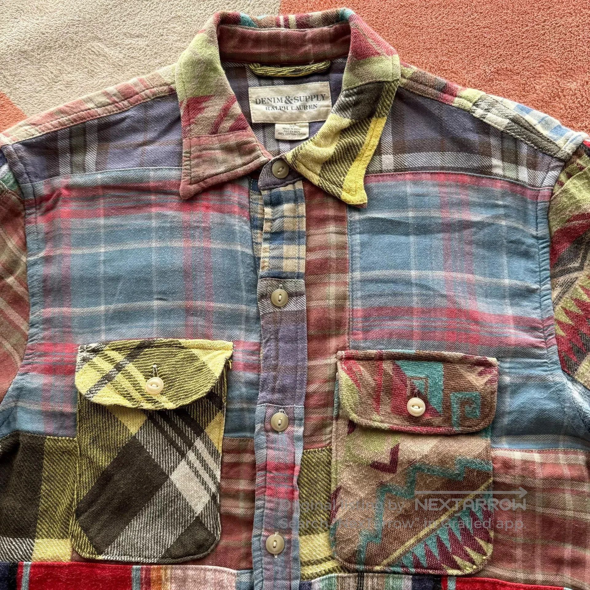 Denim & Supply Ralph Lauren Ralph Lauren Denim Supply Patchwork Shirt. Size US S / EU 44-46 / 1 - 5 Thumbnail