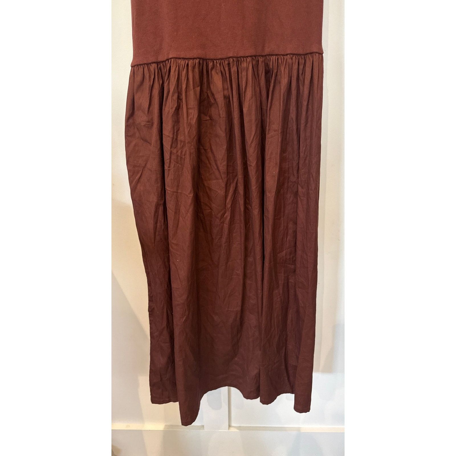 Nordstrom Nordstrom Mixed Media Cotton Tank Poplin Maxi Dress ,2X Size XXL / US 16-18 / IT 52-54 - 8 Thumbnail