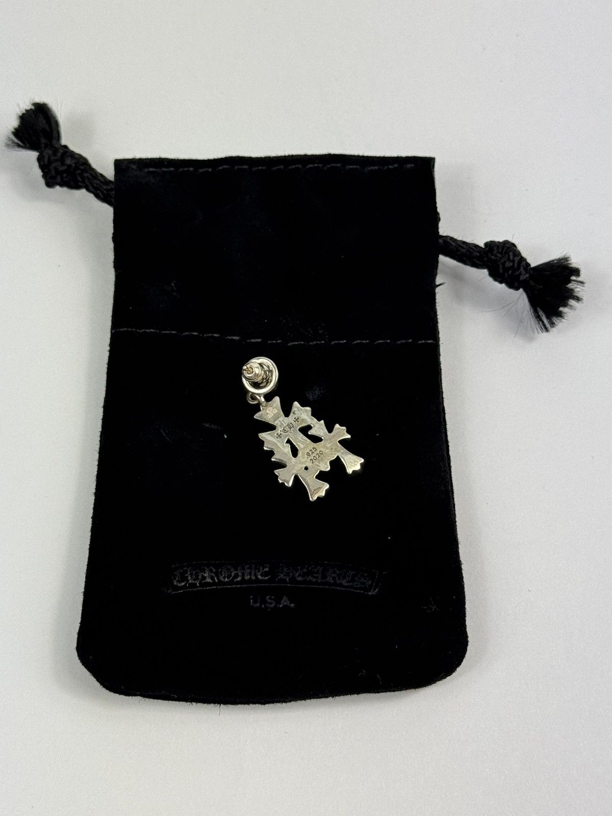Chrome Hearts TRIPLE CROSS SILVER SINGLE EARRINGS Size ONE SIZE - 6 Thumbnail