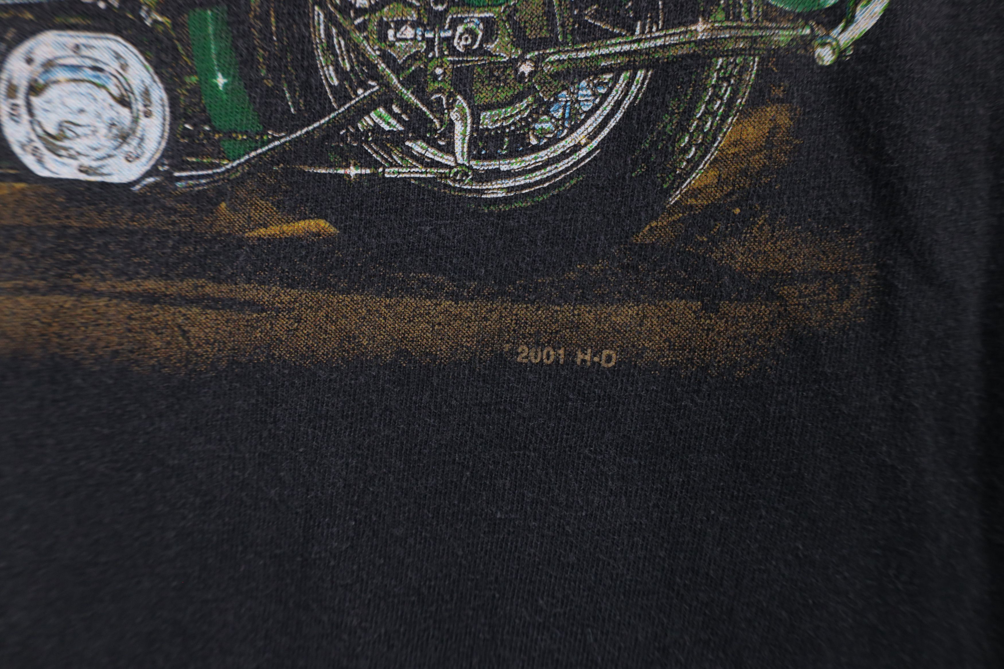 Harley Davidson × Vintage Vintage Y2K 2001 Harley Davidson the Wild T-Shirt Black USA Size US XL / EU 56 / 4 - 5 Thumbnail