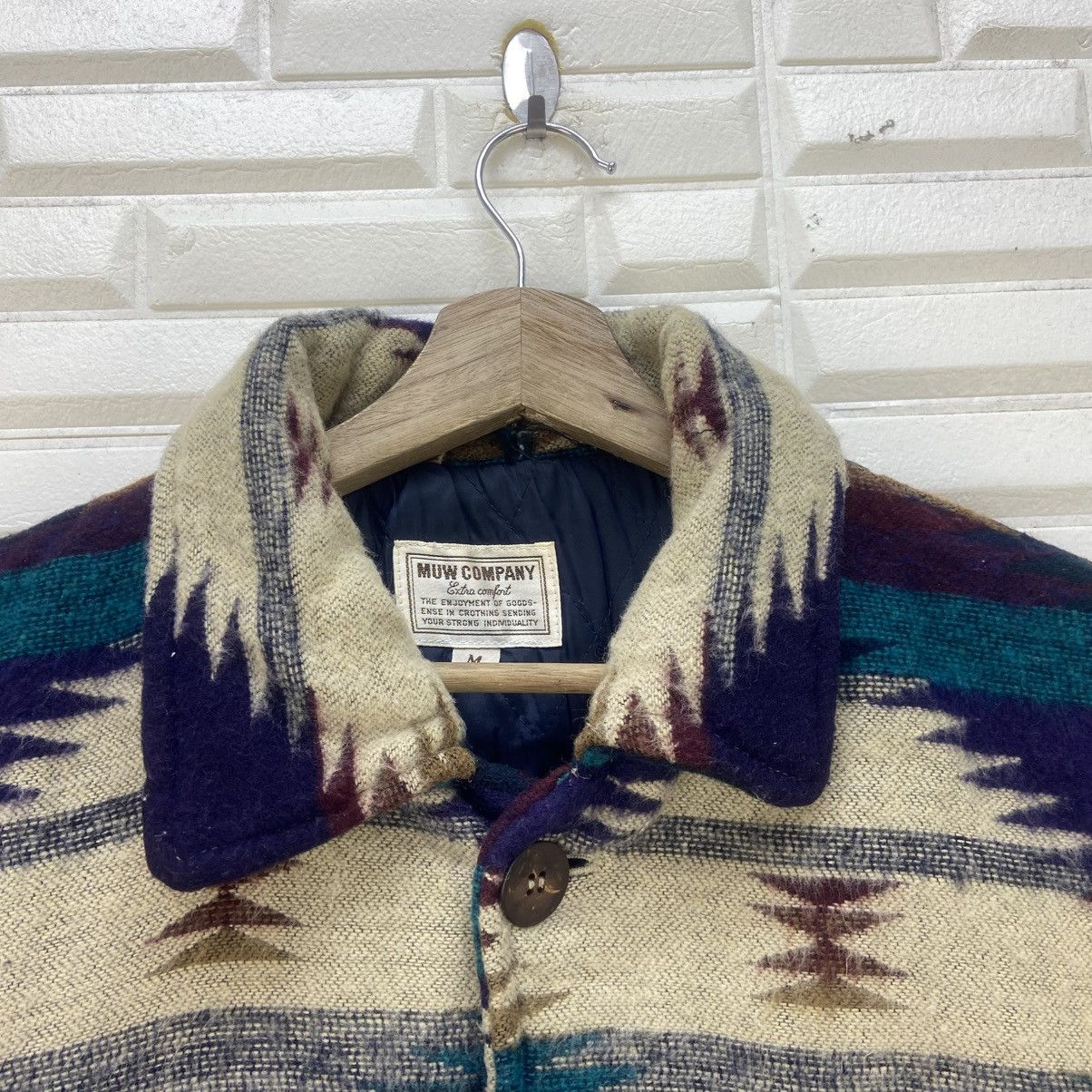 Japanese Brand × Native Vtg Japanese Brand Native Navajo Loose Polar Fleece Jacket Size US S / EU 44-46 / 1 - 9 Thumbnail