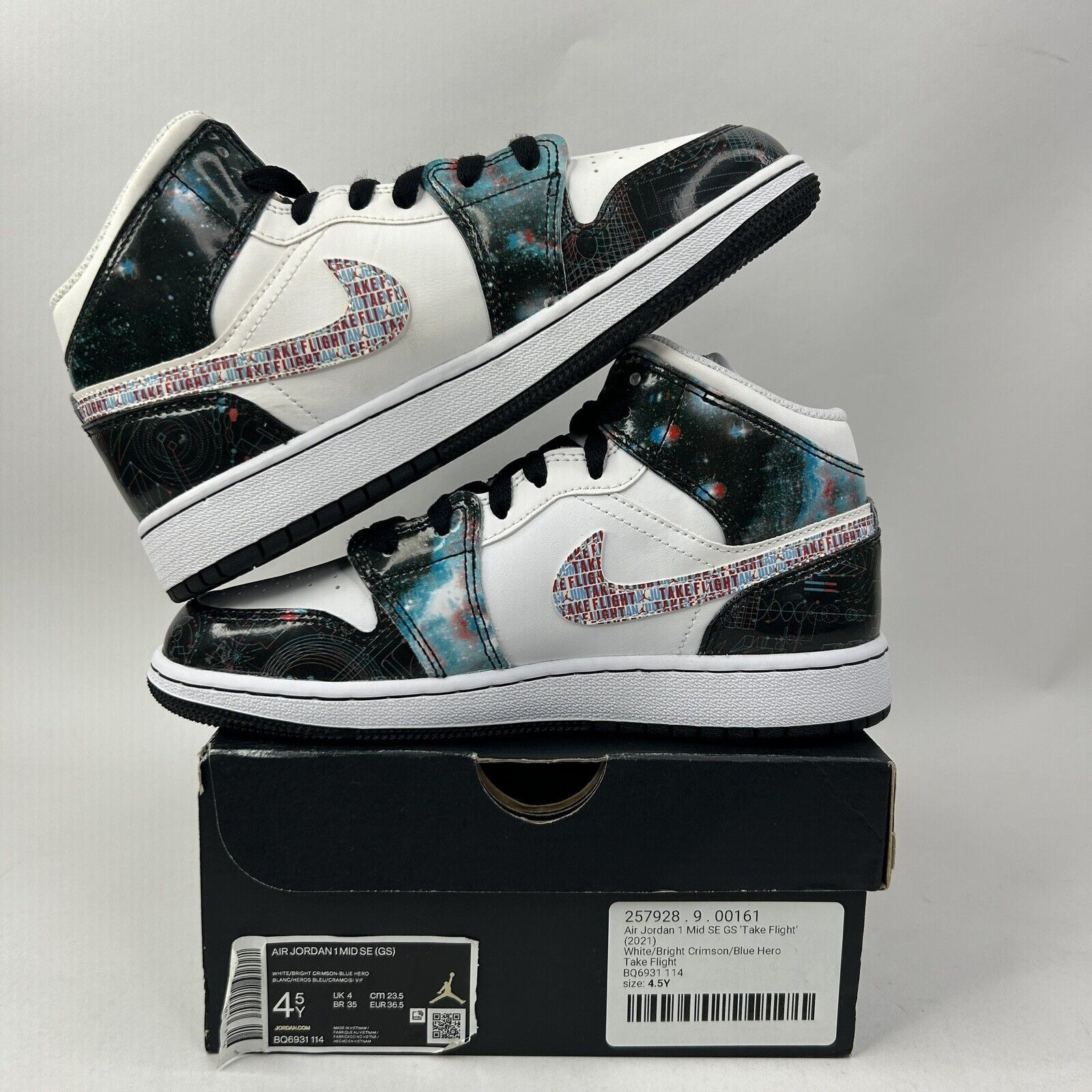 Nike Nike Air Jordan 1 Mid SE GS “Take Flight” 2024 Size US 6 / IT 36 - 3 Thumbnail