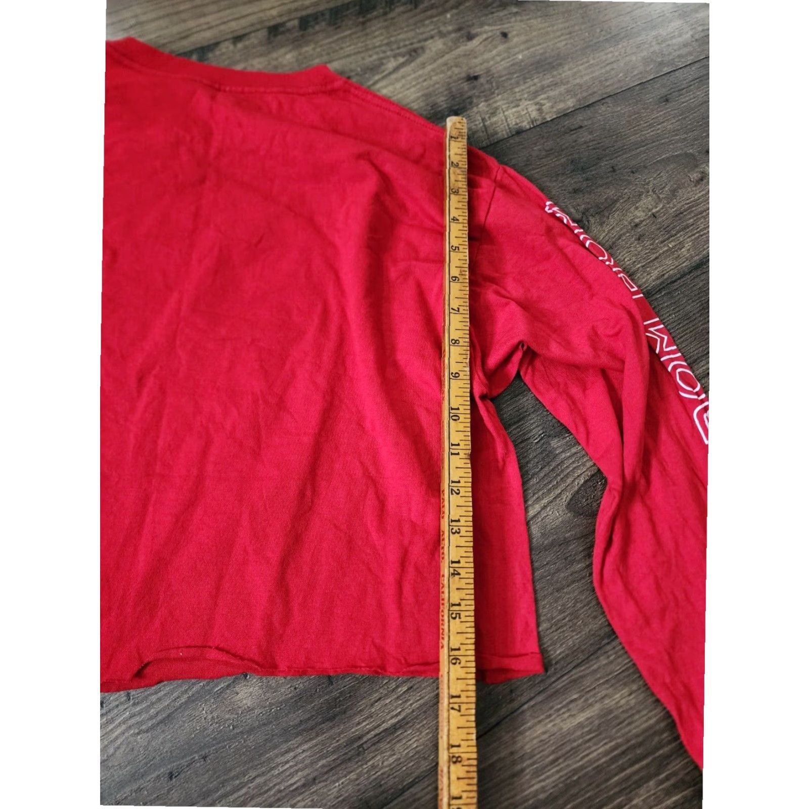 Vintage Selena Quintanilla BIDI BIDI BOM BOM Graphic Tee, Red, Women's Large, Long Sleeve Cropped T Shirt Size L / US 10 / IT 46 - 2 Thumbnail