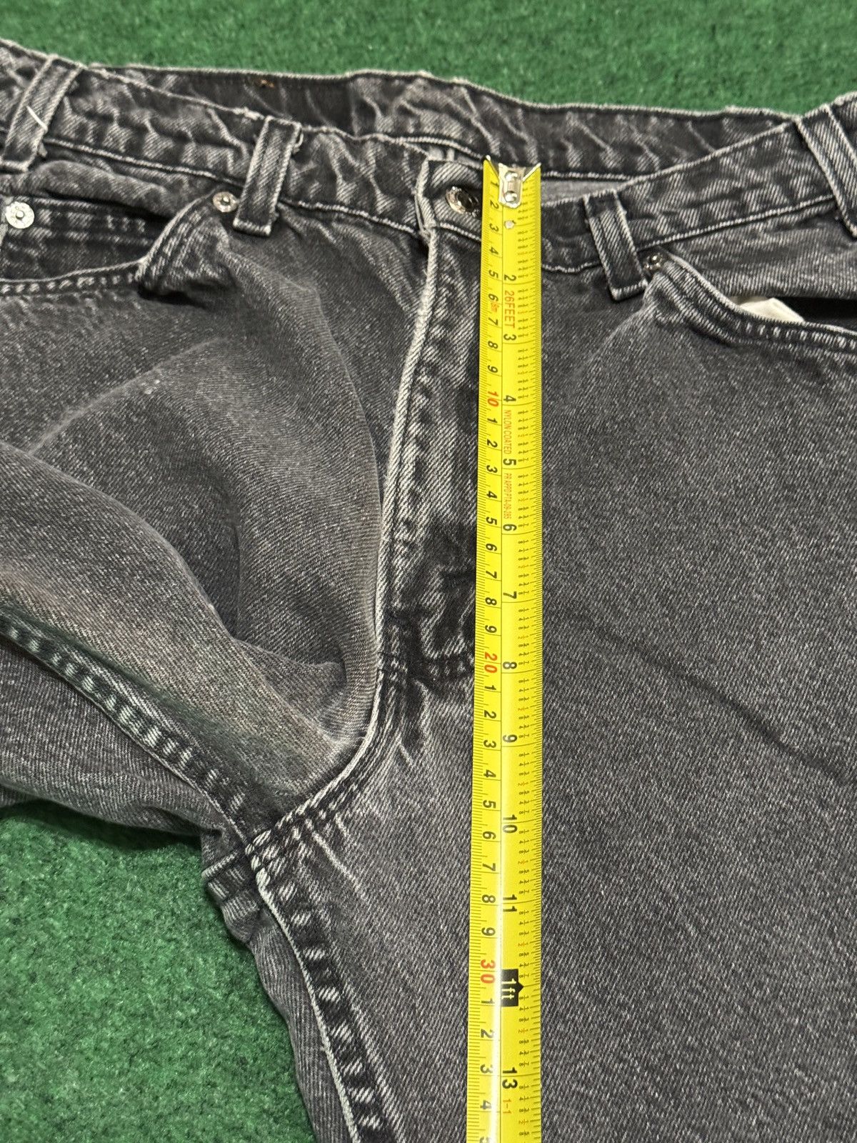 Levi's Vintage Clothing Levis 560 Baggy Black Orange Tab 31x28 Vintage 90s Jeans Size US 31 - 11 Thumbnail