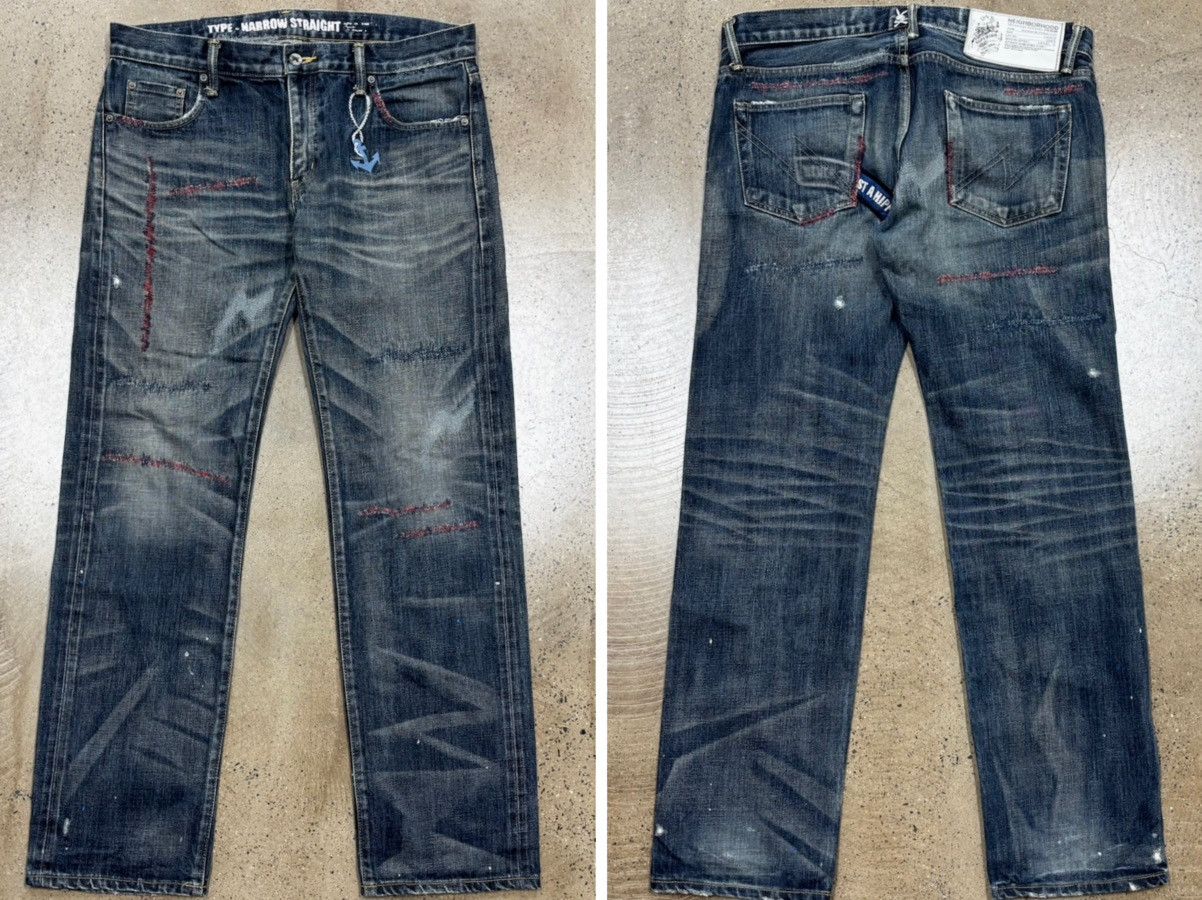 Neighborhood NBHD NEIGHBORHOOD 09ex Anchor Savage Denim Jeans Size US 36 / EU 52 - 1 Thumbnail