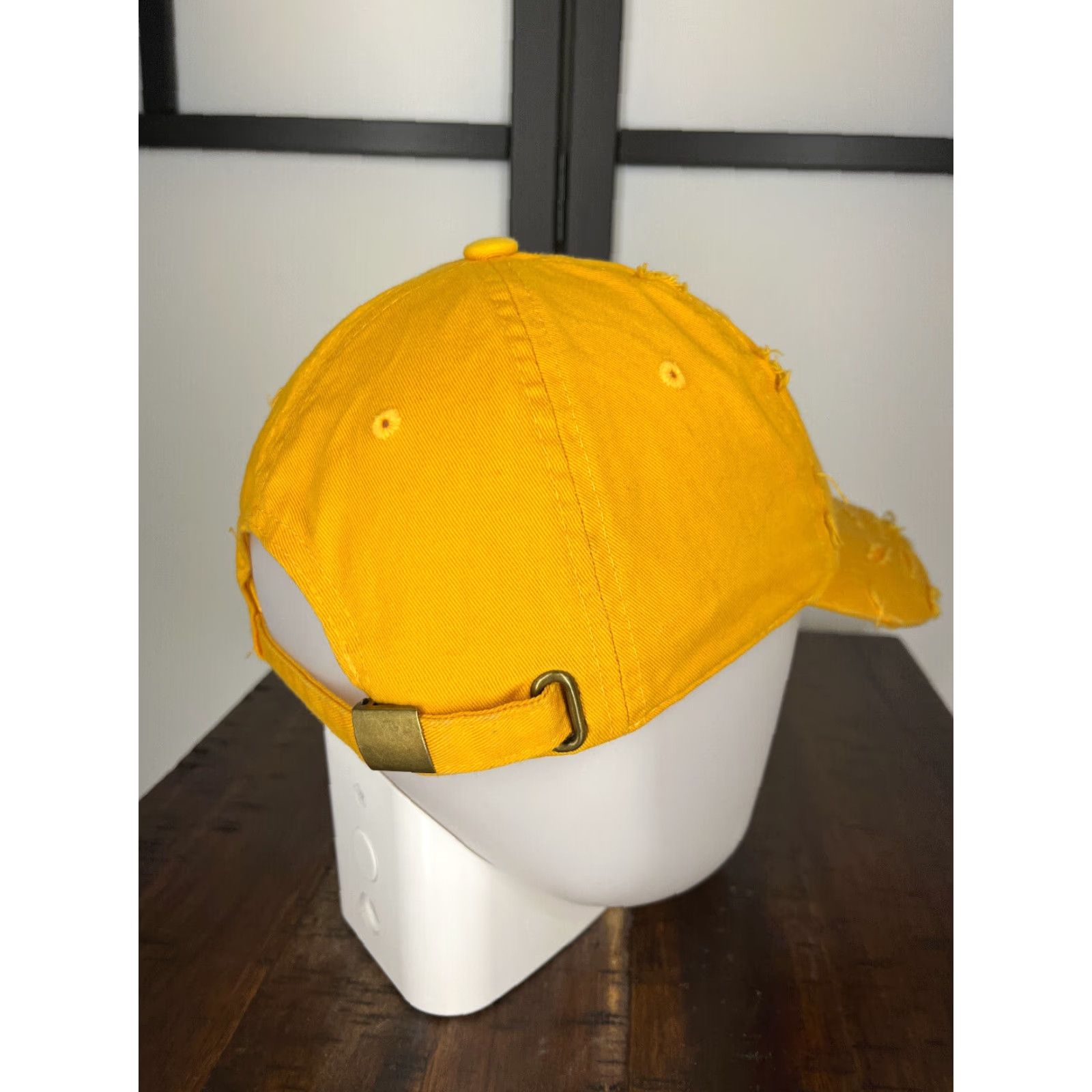 Vintage 4350 District Redondo Beach California Hat Cap Strap Back Womens OS Yellow Distressed Cotton Baseball CapOS Size ONE SIZE - 7 Thumbnail