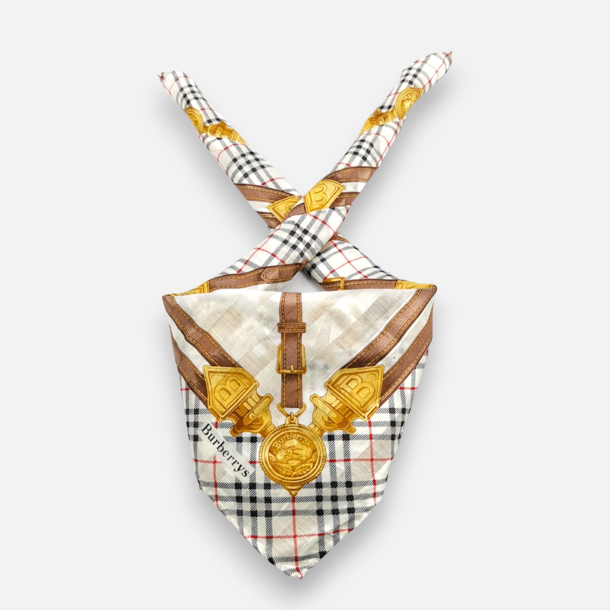 Burberry × Vintage Vintage Burberry Handkerchief Neckerchief Bandana Size ONE SIZE - 1 Thumbnail