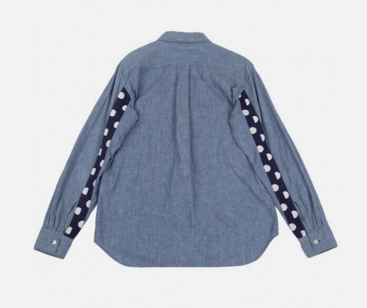 Comme des Garcons Homme Deux COMME des GARCONS HOMME DEUX Dot Line Chambray Shirt Size US XS / EU 42 / 0 - 1 Thumbnail