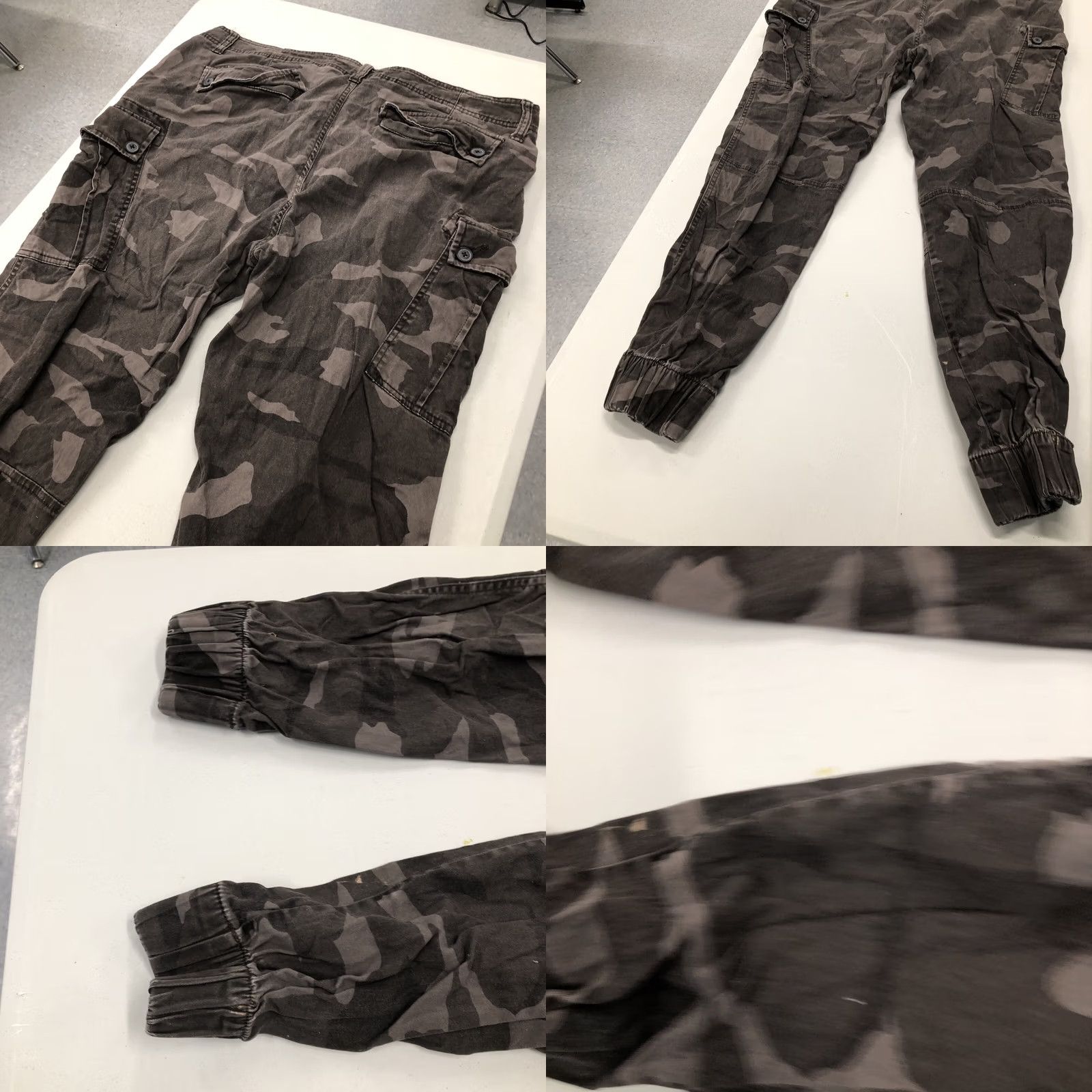 Vintage PLUGG JEANS CO. MENS GREEN CAMO CARGO Pants Size 36x29 Tapered Elastic Hem Size US 36 / EU 52 - 8 Thumbnail
