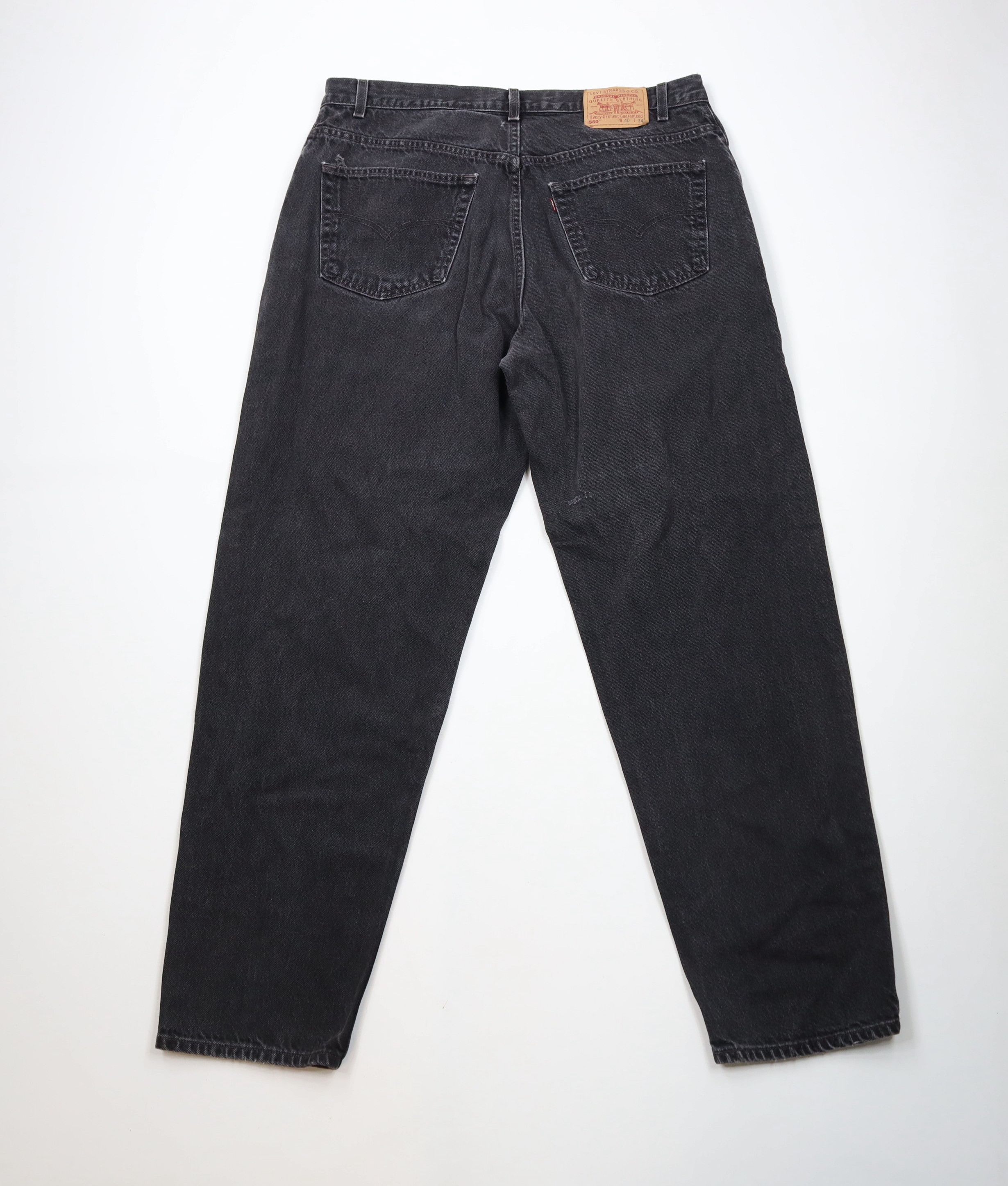 Levi's × Vintage Vintage Y2K 2000 Levis 560 Loose Fit Tapered Leg Jeans Black Size US 40 / EU 56 - 11 Thumbnail
