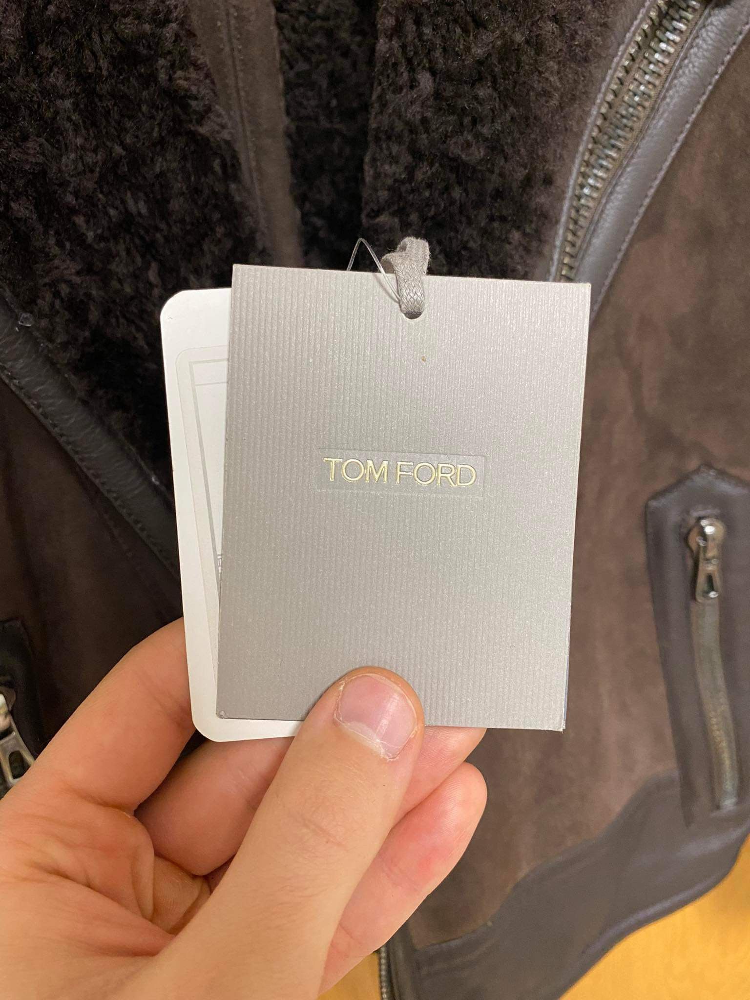 Tom Ford GQ Approved - Shearling Biker Aviation Leather Bomber Jacket Size US L / EU 52-54 / 3 - 6 Thumbnail