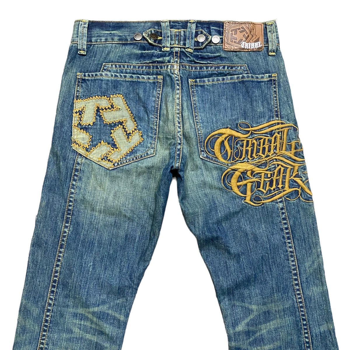 Tribal Streetwear Vintage Tribal Streetwear Embroidery Denim Jeans Size US 31 - 10 Thumbnail